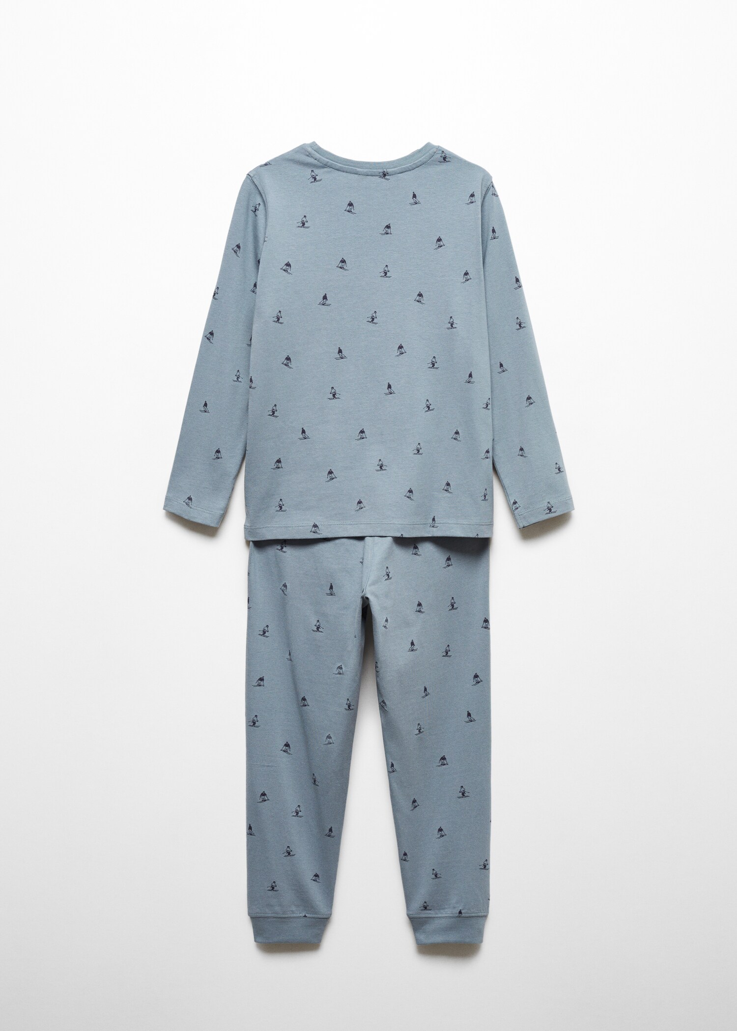 Pijamale lungi imprimate - Spatele articolului