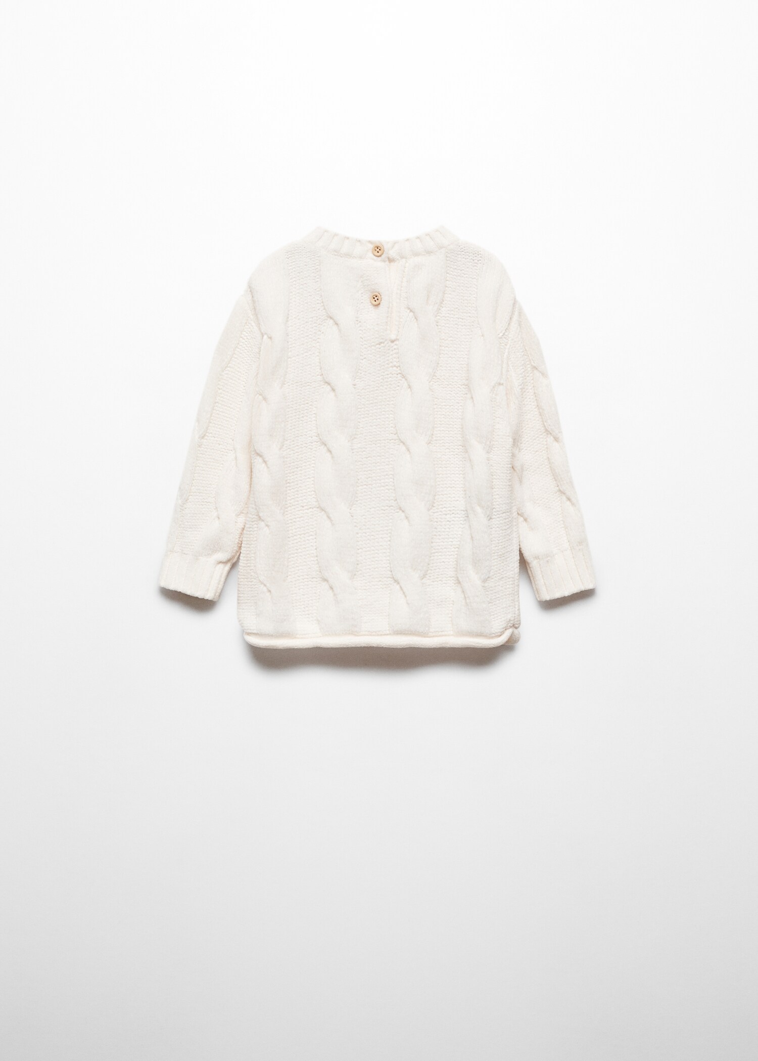 Chenille knit sweater - Reverse of the article