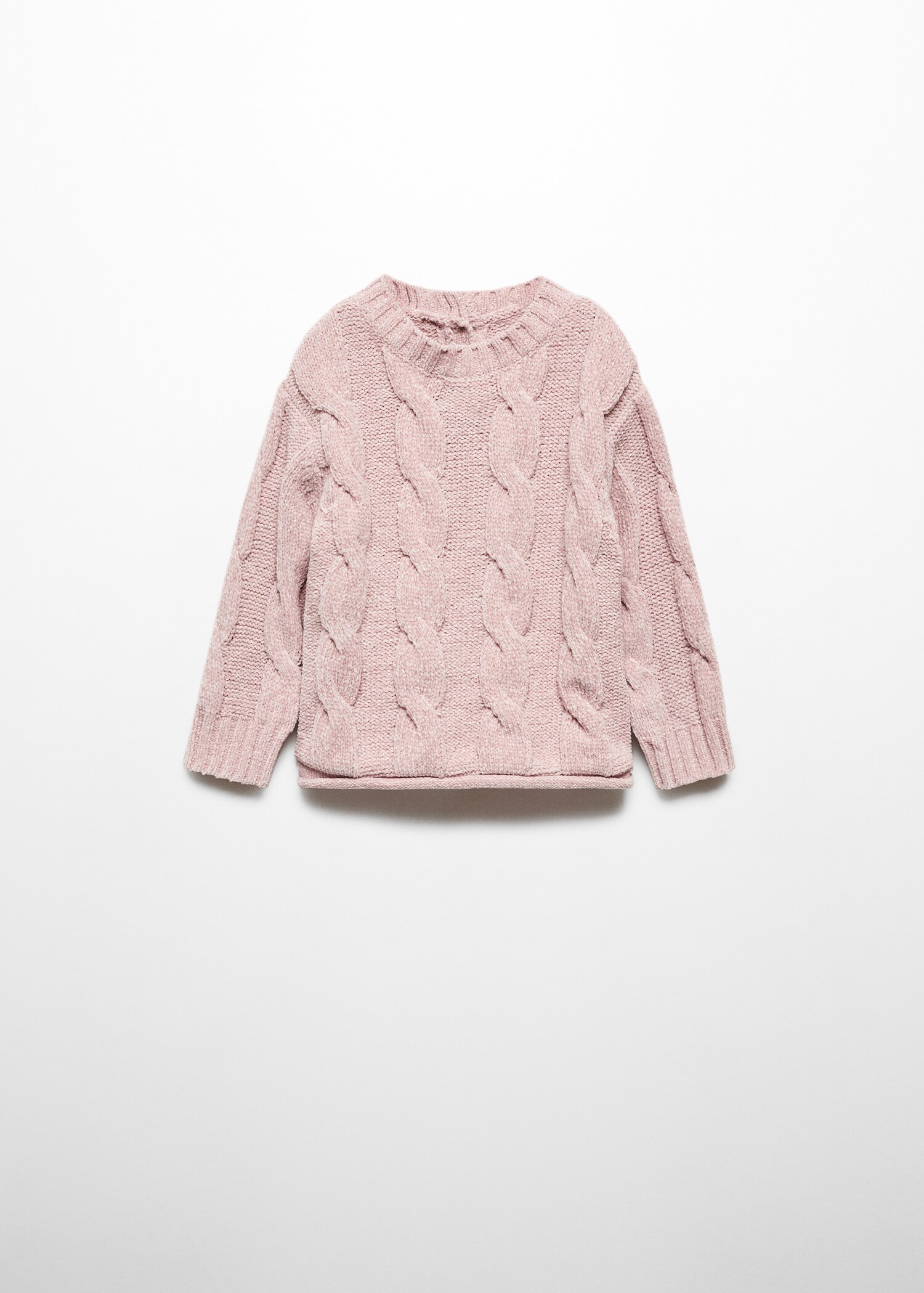 Chenille knit sweater - Article without model