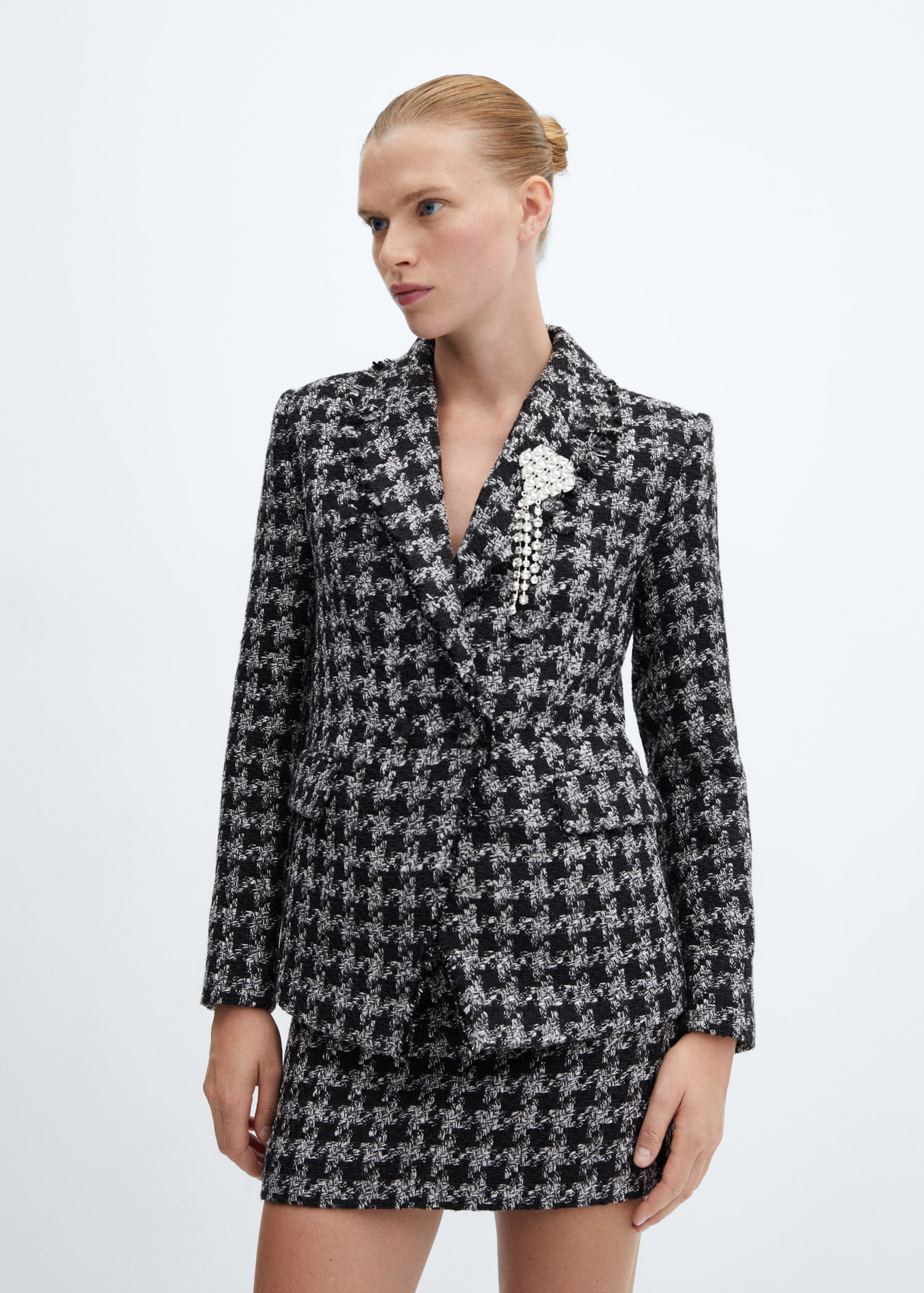 Tweed suit mini skirt Women MANGO OUTLET USA
