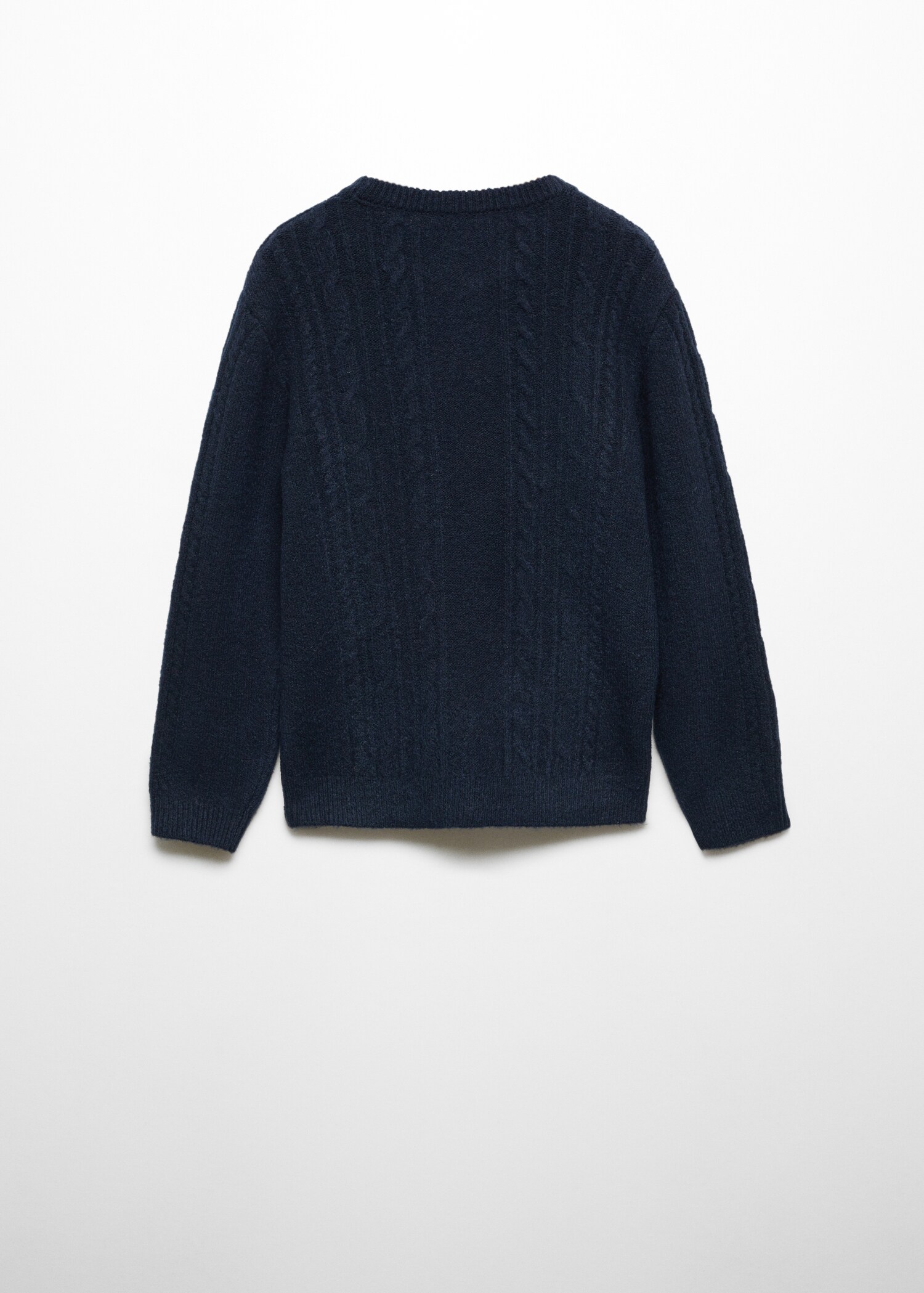 Braided knitted sweater - Reverse of the article