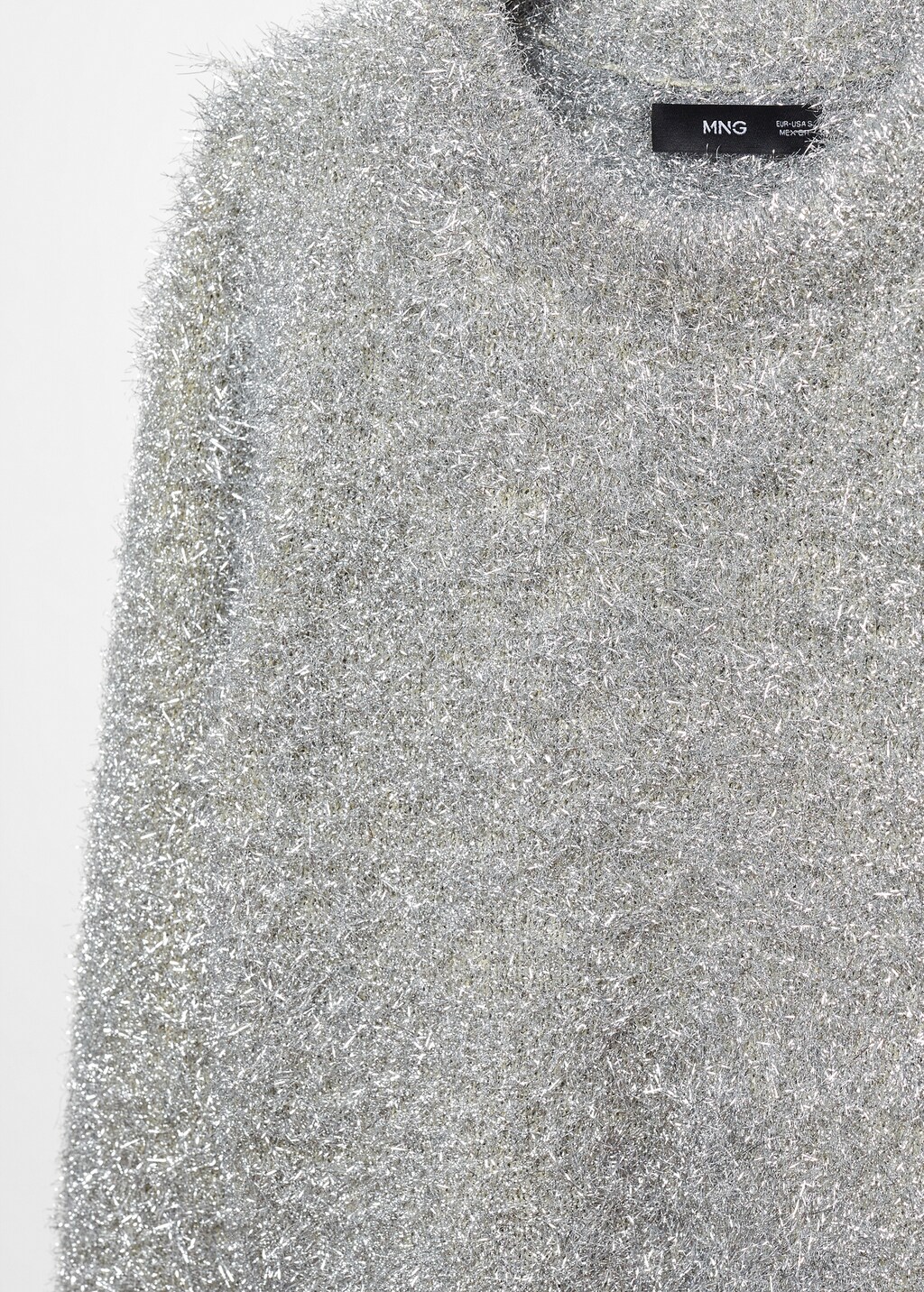 Crewneck lurex sweater Women MANGO OUTLET USA
