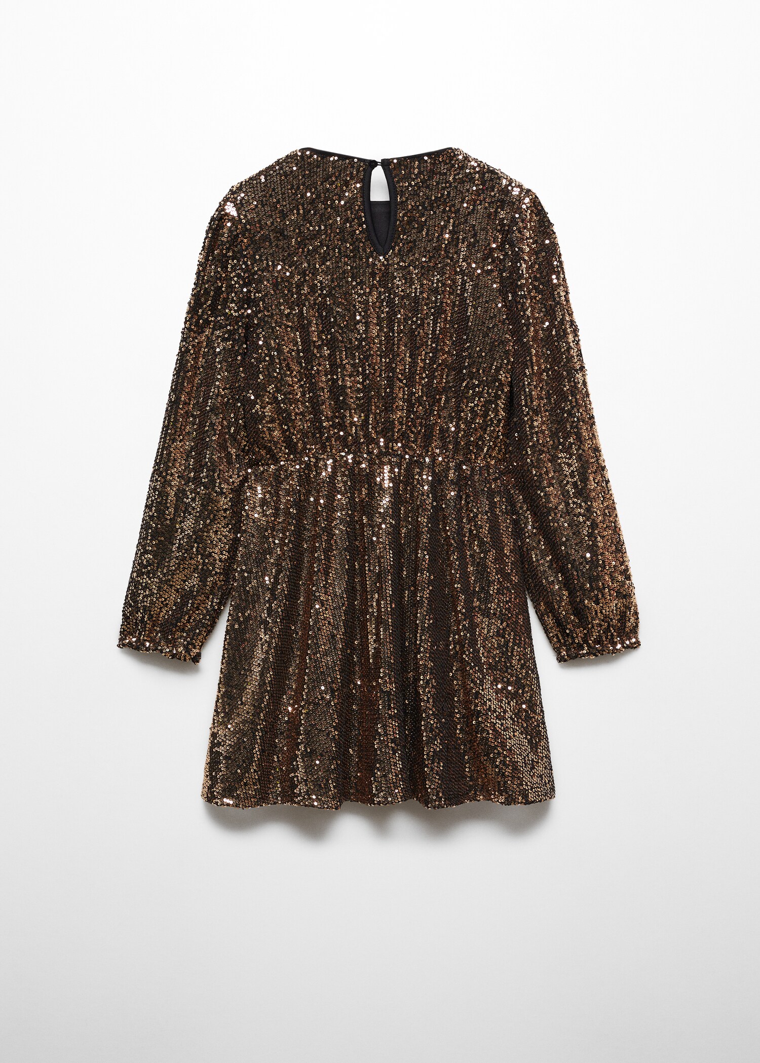 Semi-transparent short sequin dress - Reverse of the article