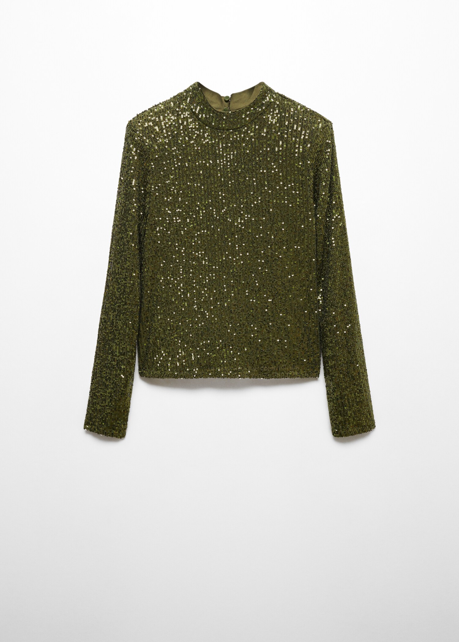 Sequined turtleneck t-shirt - Article without model
