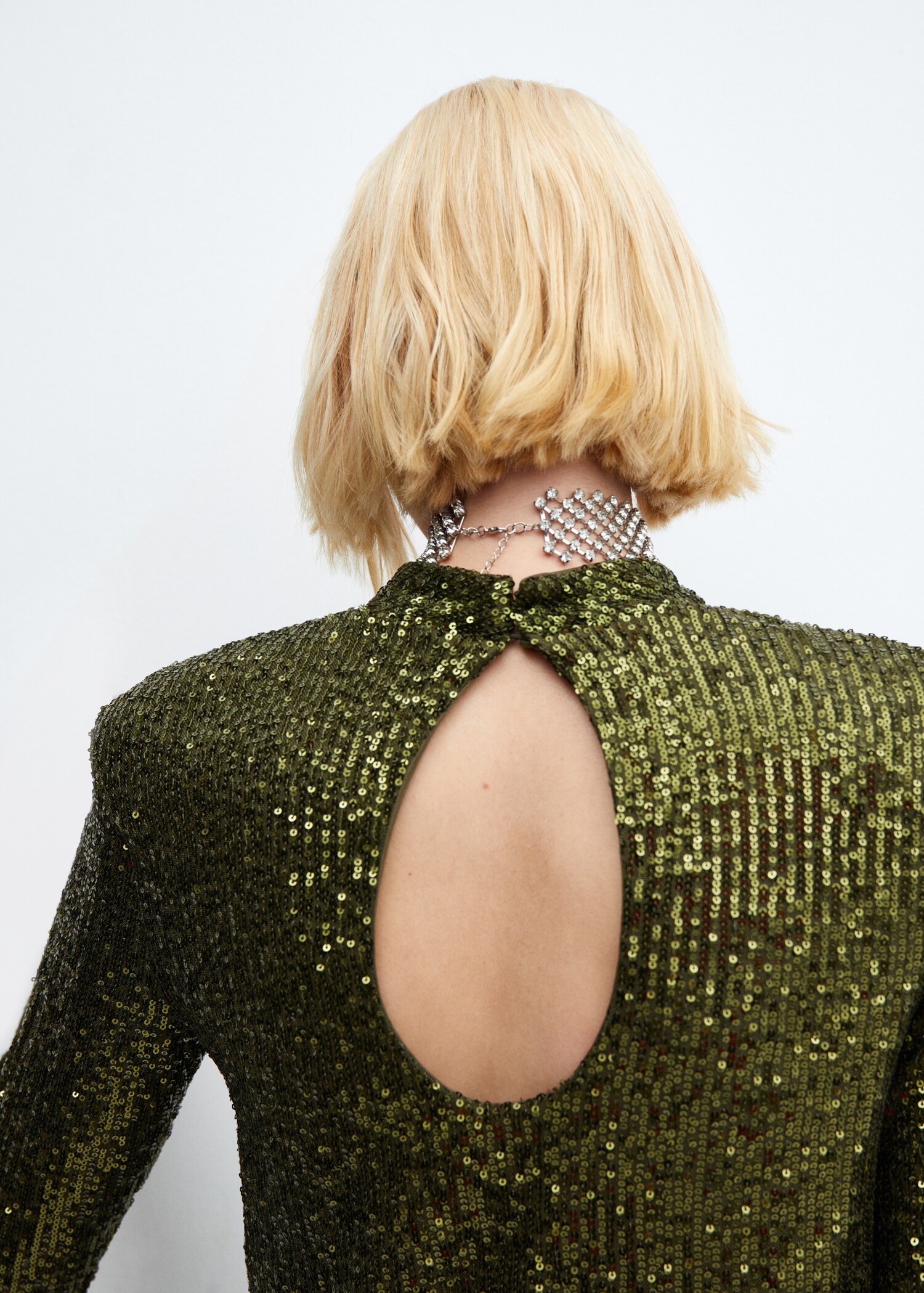 Sequined turtleneck t-shirt - Details of the article 6