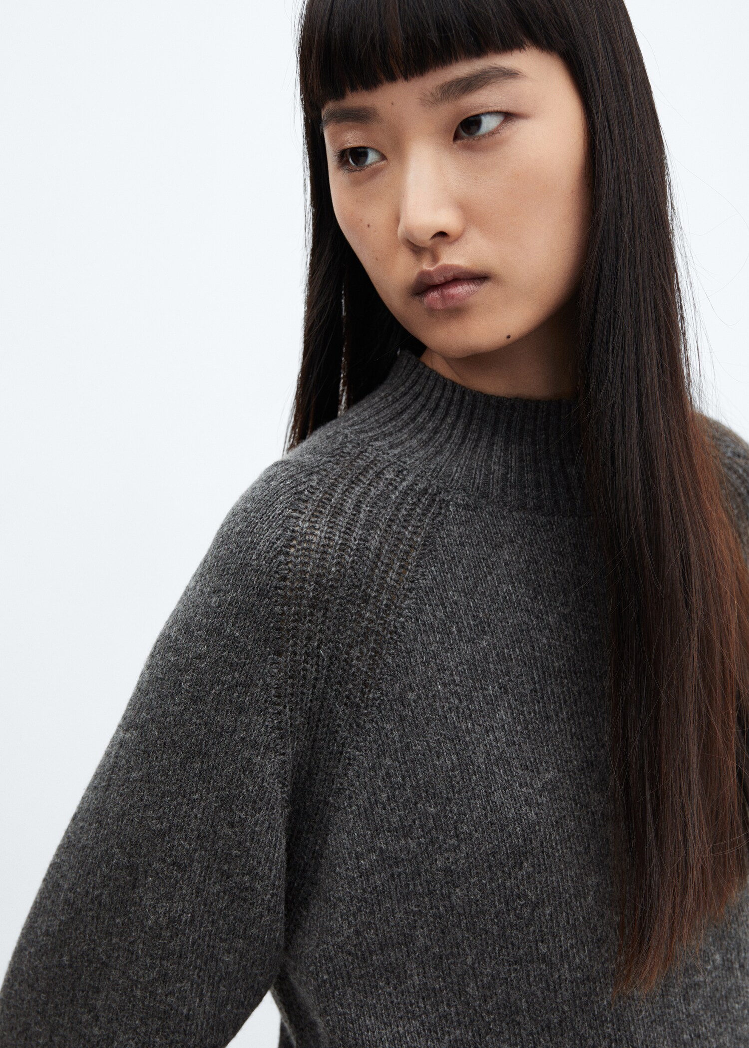 Oversized perkins-neck sweater - Details of the article 1