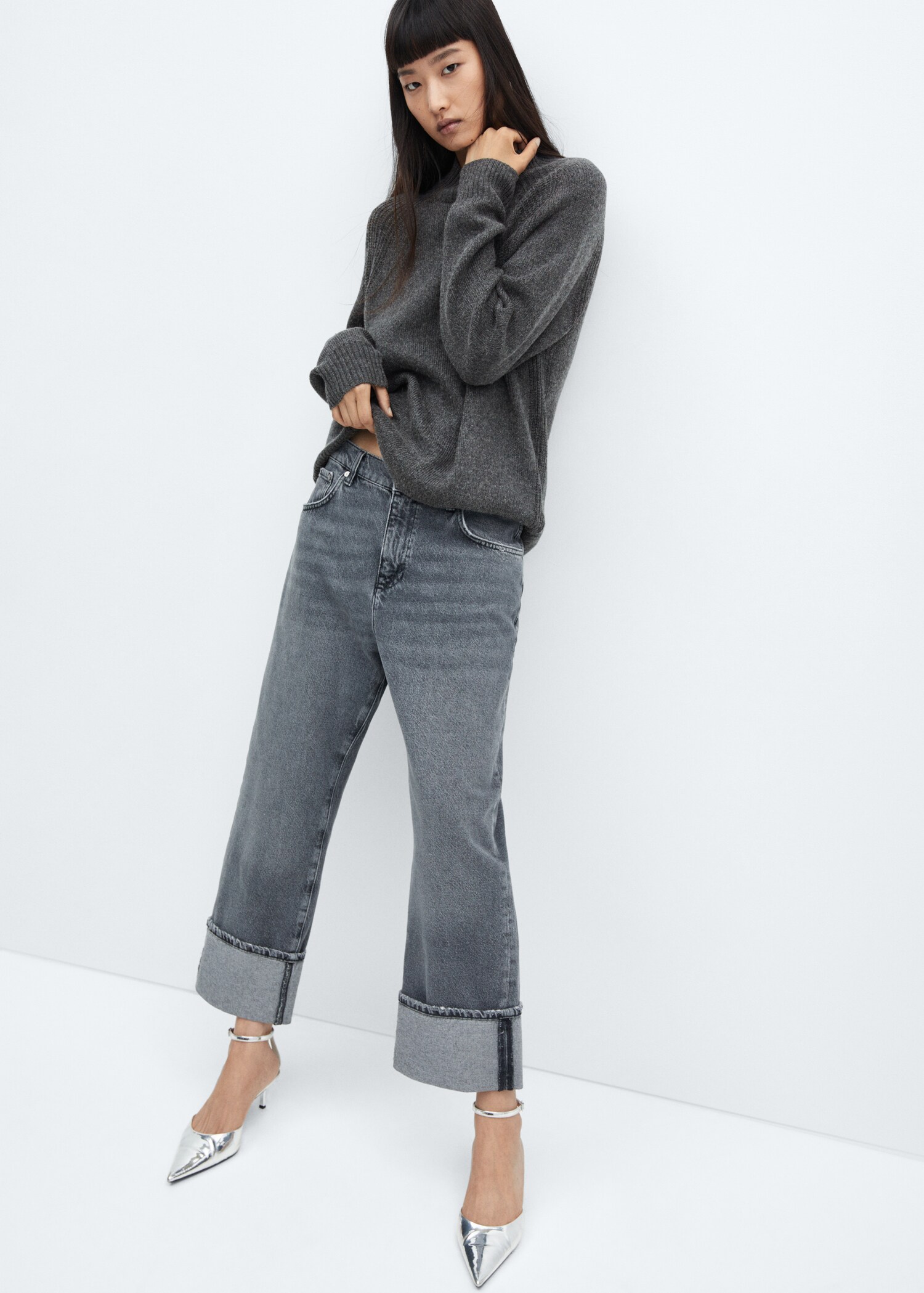 Oversized perkins-neck sweater - Details of the article 2