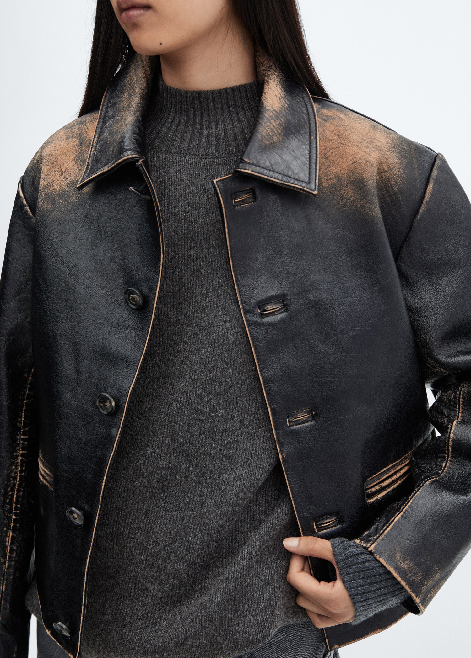 Oversized perkins-neck sweater - Details of the article 6