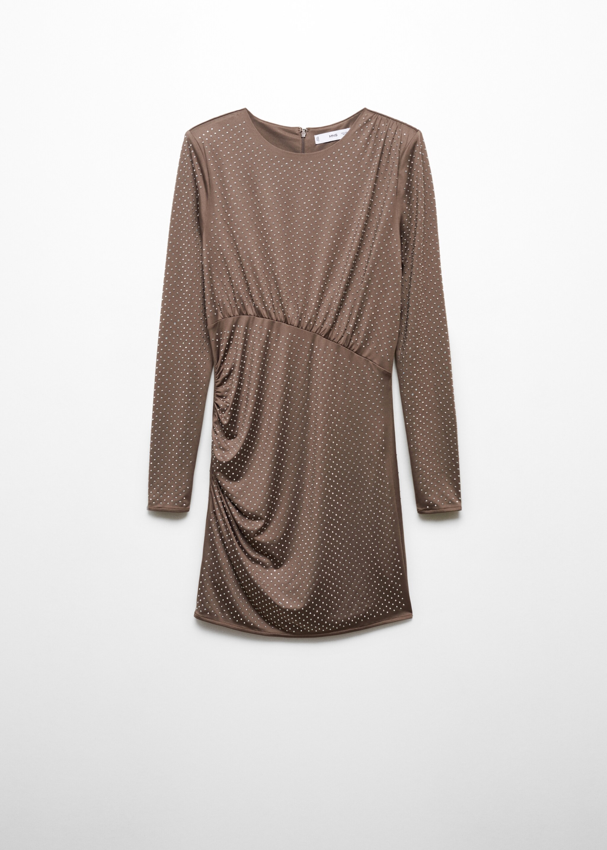 Rhinestone dress with ruched detail - Article without model