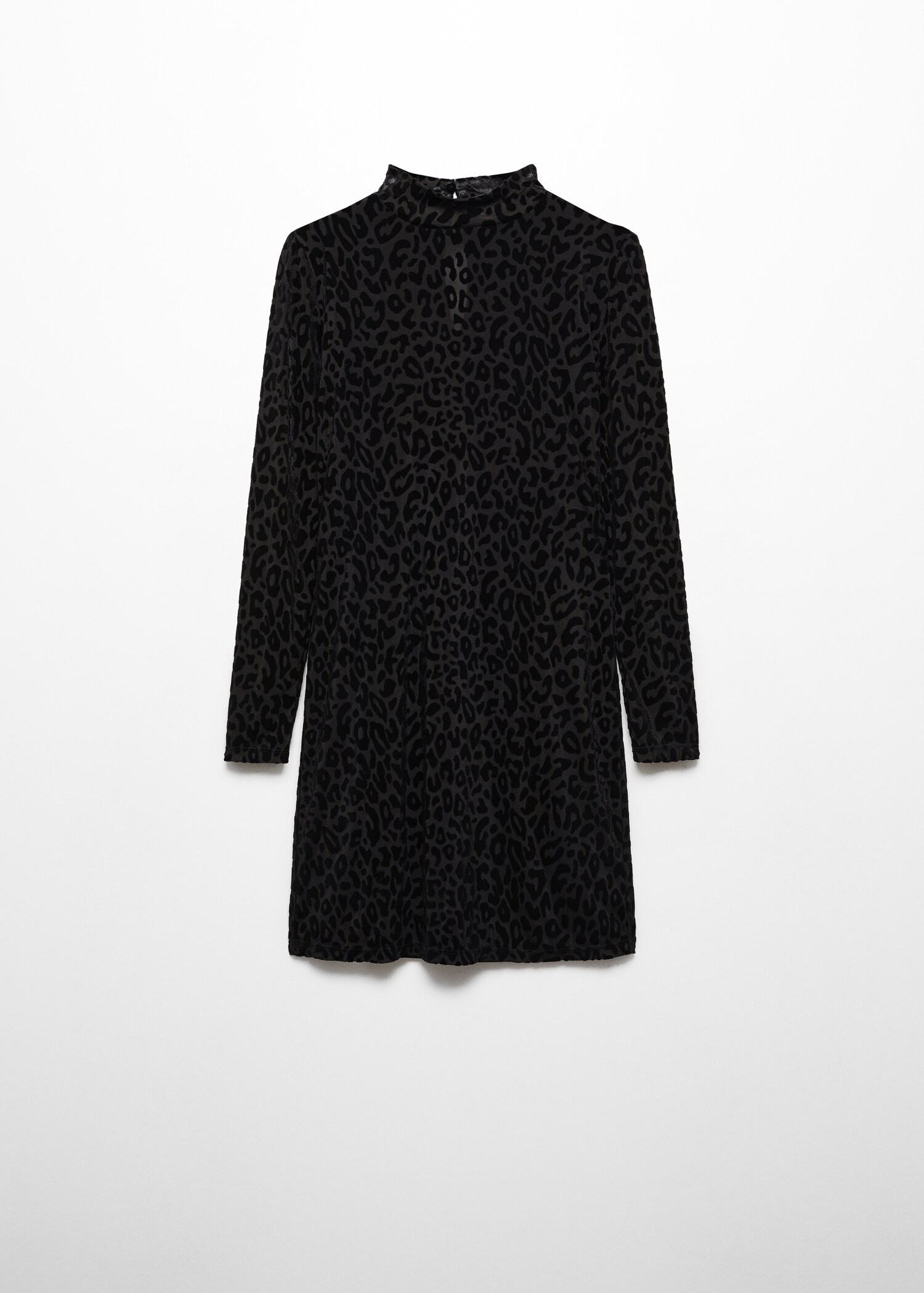Animal-print velvet dress - Article without model