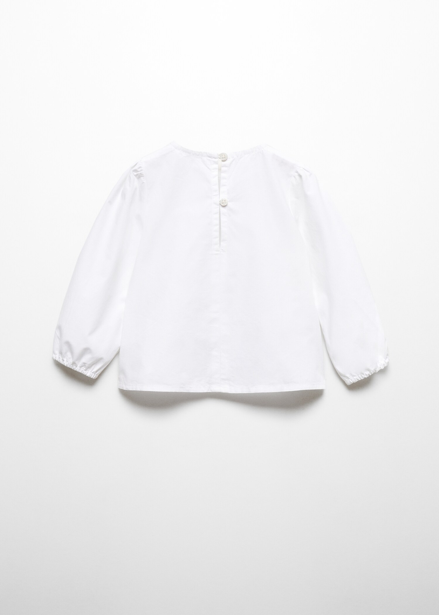 Blusa nudo algodón - Reverso del artículo