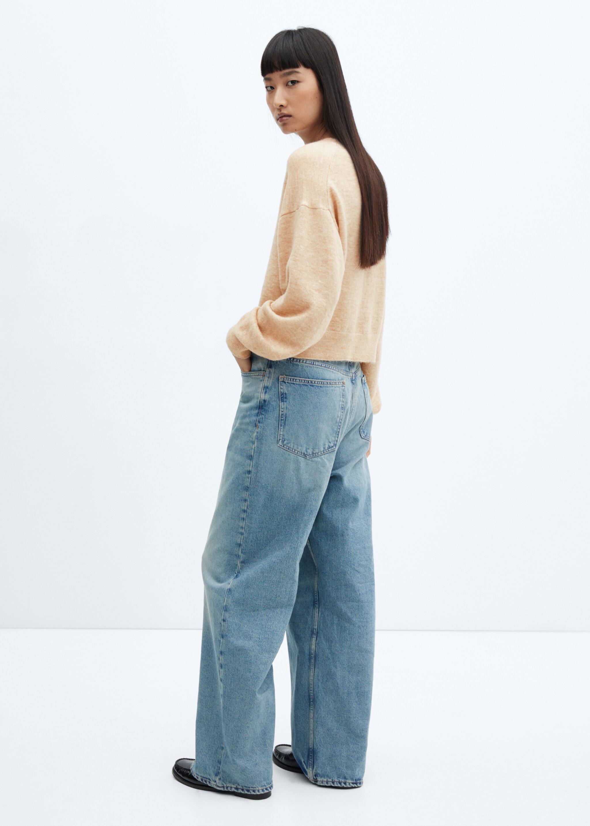 Rundhals-Strickpullover - R&uuml;ckseite des Artikels