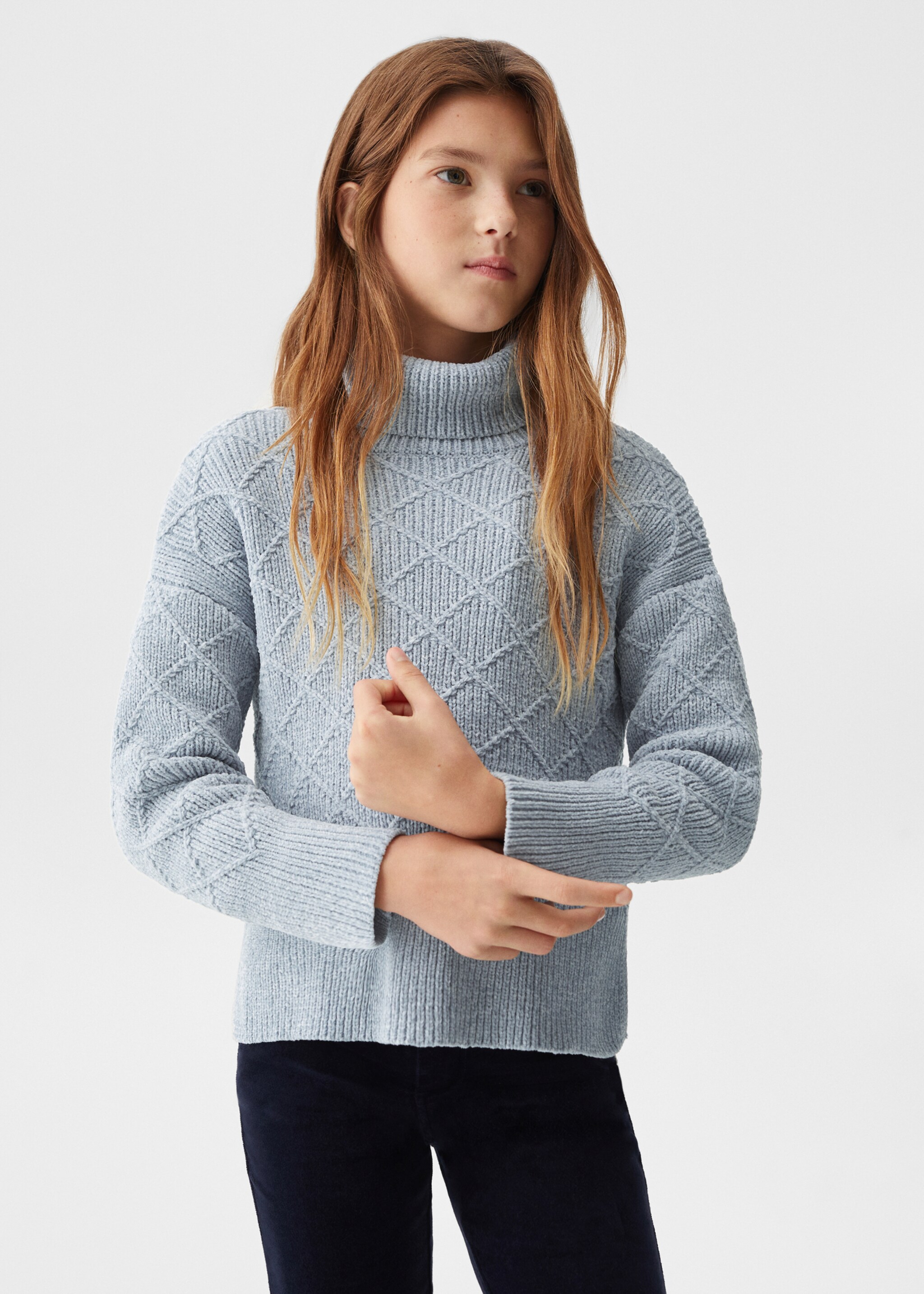 Chenille knit sweater - Medium plane
