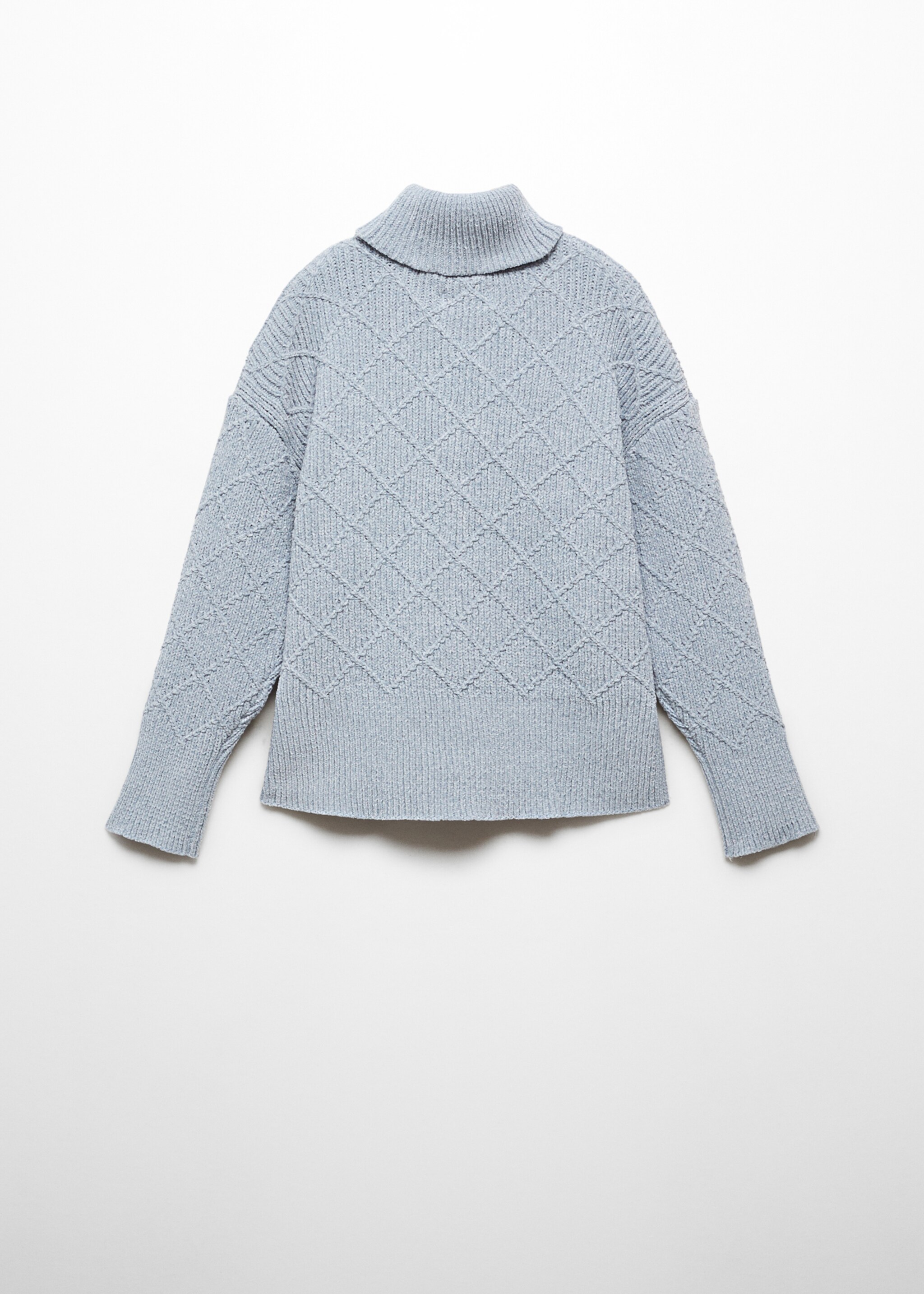 Chenille knit sweater - Reverse of the article