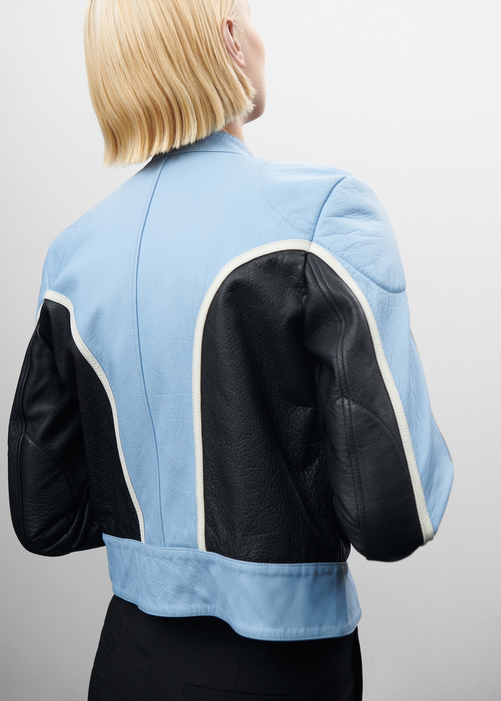Contrast biker jacket hotsell