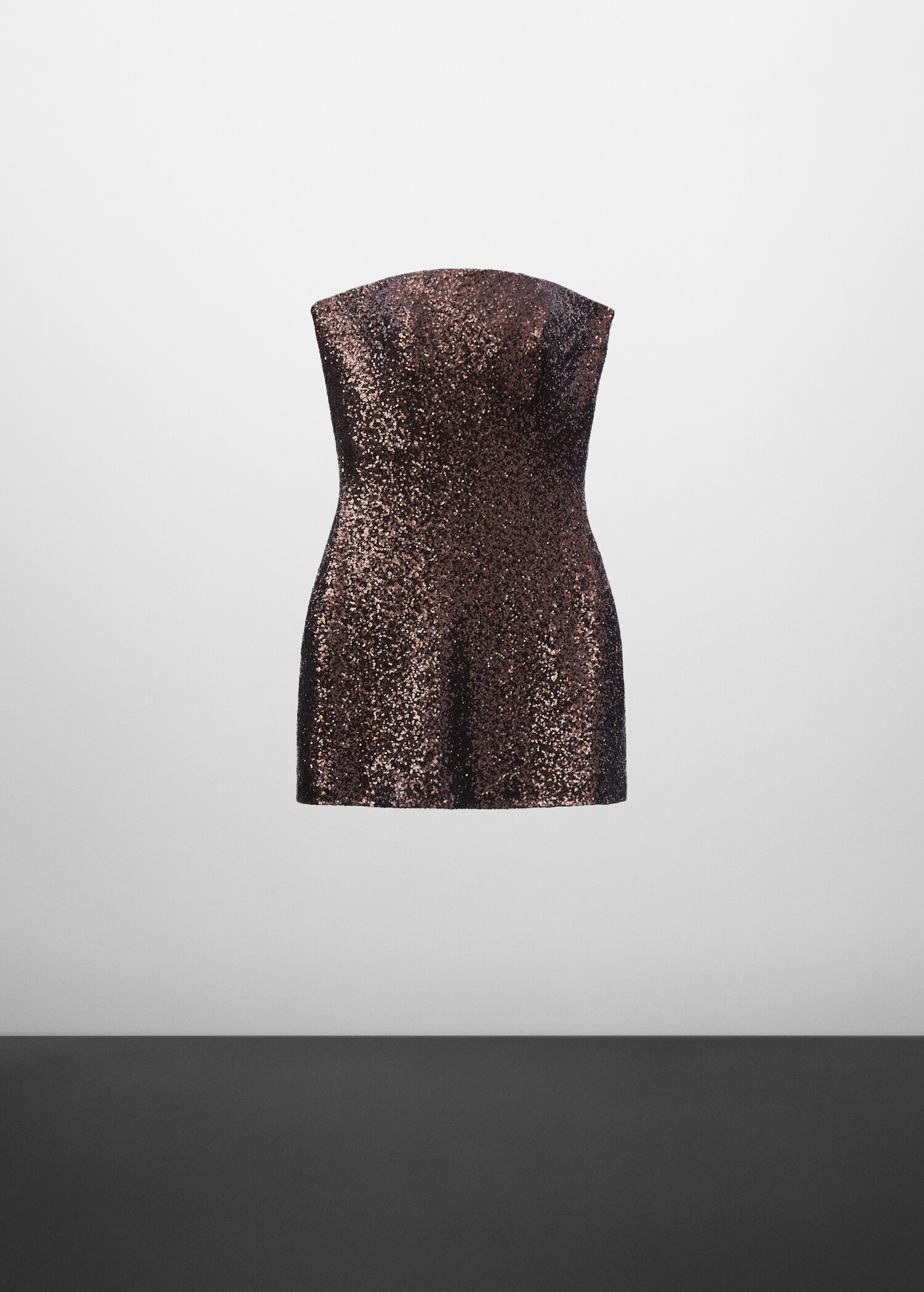 Strapless sequined dress - Article without model