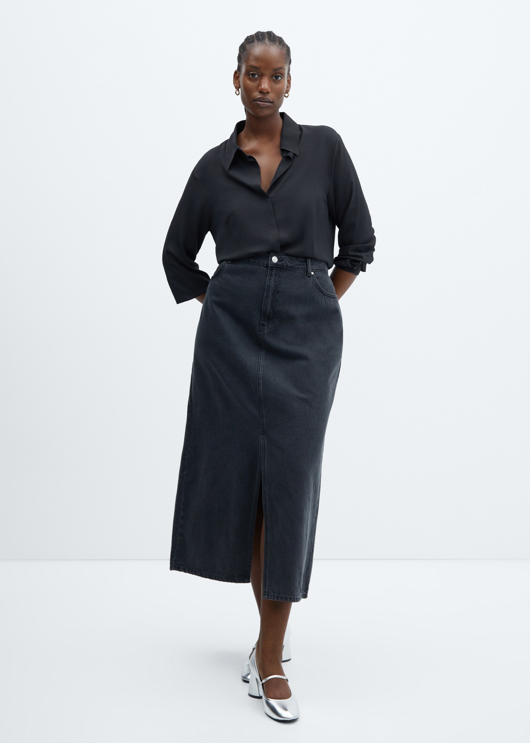 Regular flowy shirt - Details of the article 3