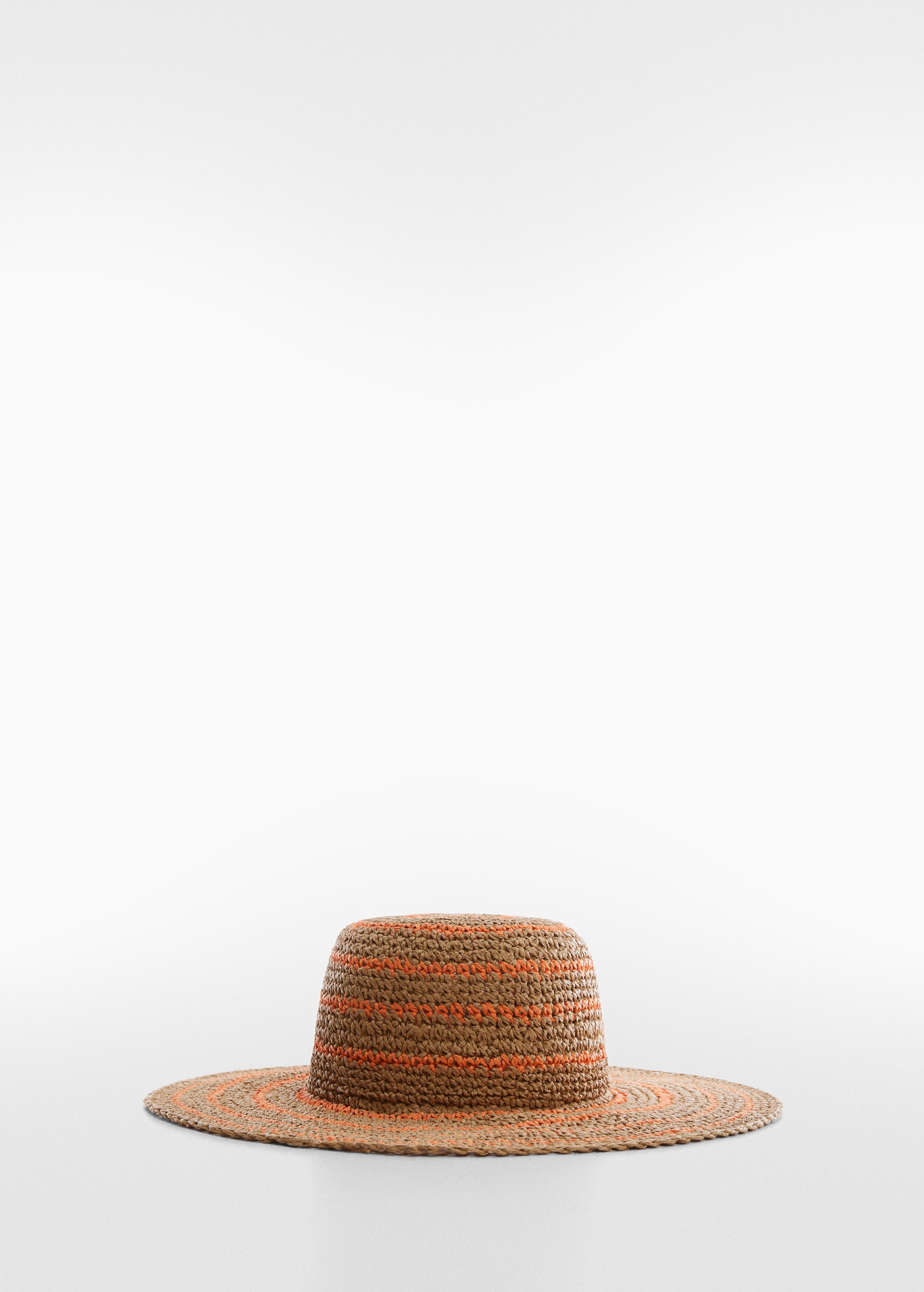 Two-tone natural fibre hat - Article without model