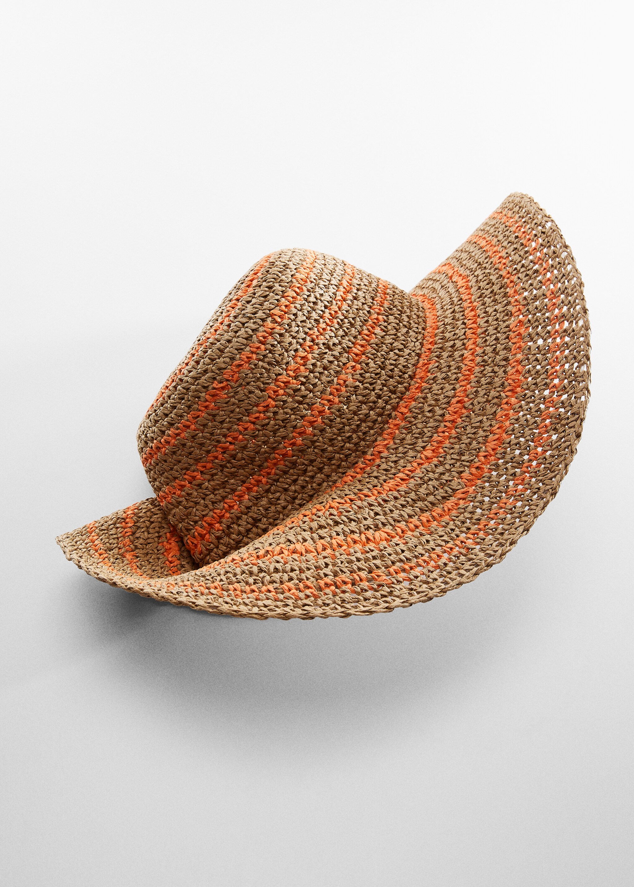 Chapeau fibre naturelle bicolore - Détail de l'article 1
