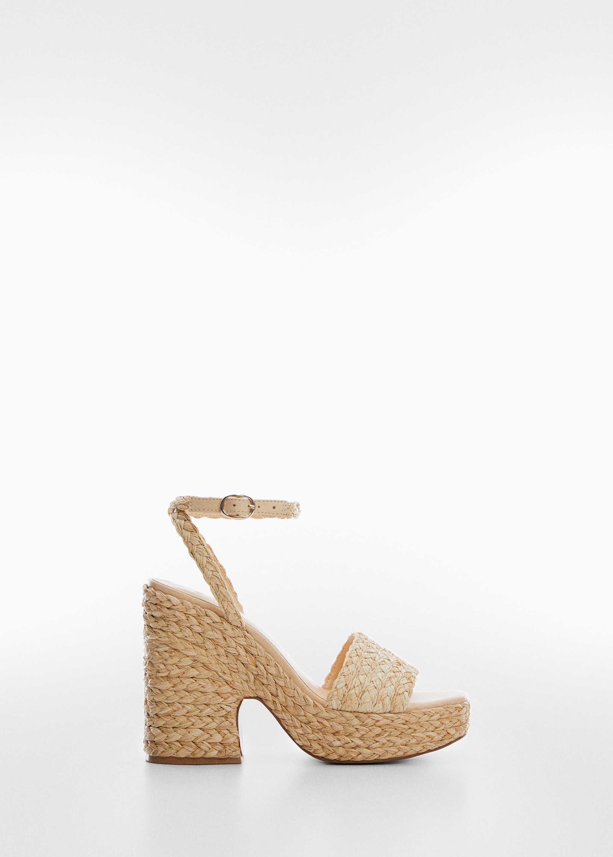 Raffia braided sandals - Article without model