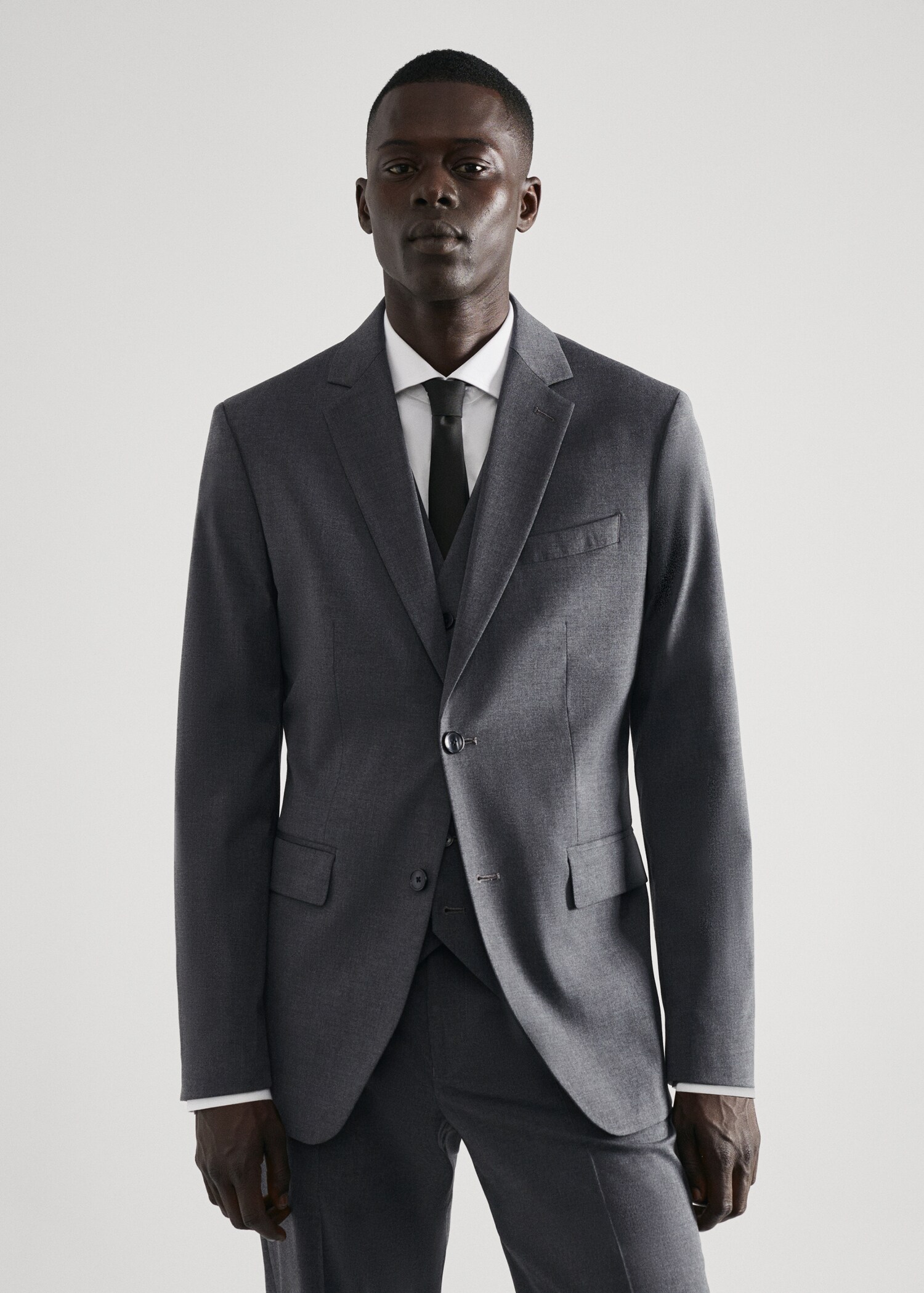 Americana traje slim fit tejido comfort stretch - Plano medio