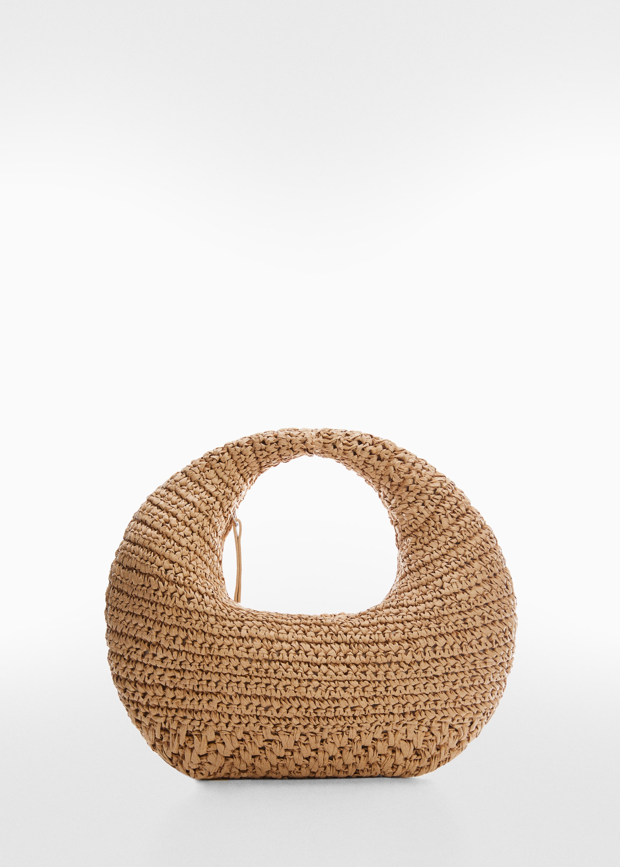Round natural fibre bag - Article without model