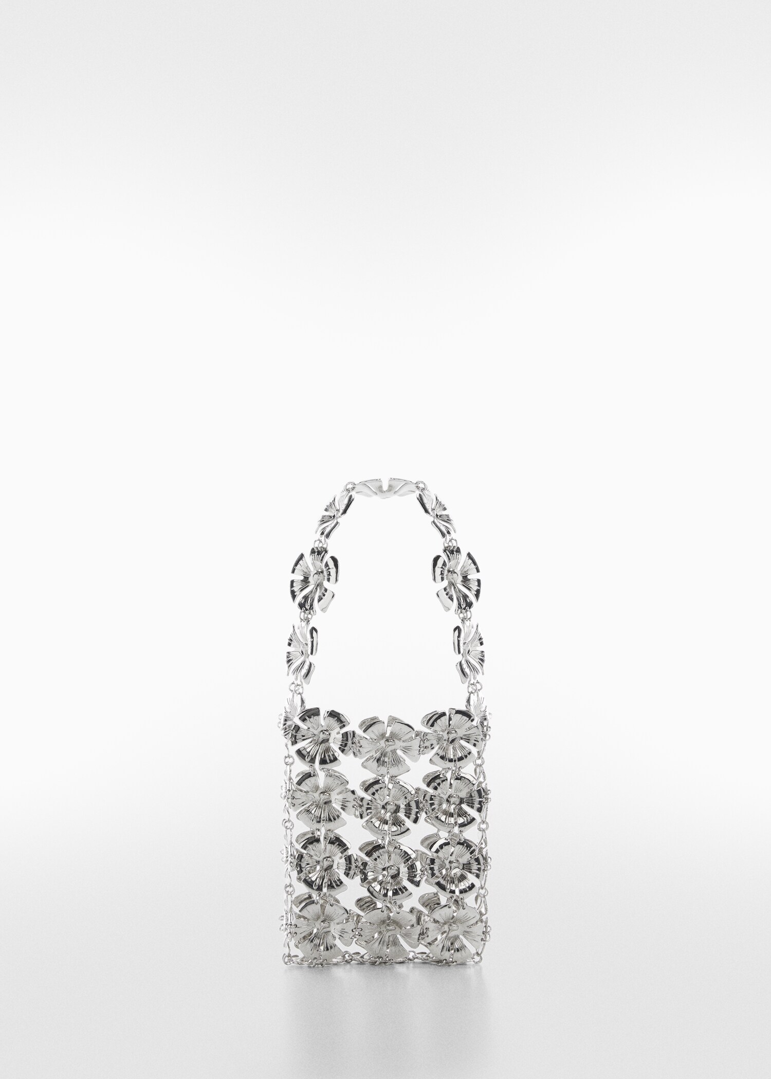 Bag with metallic flower detail - Article without model