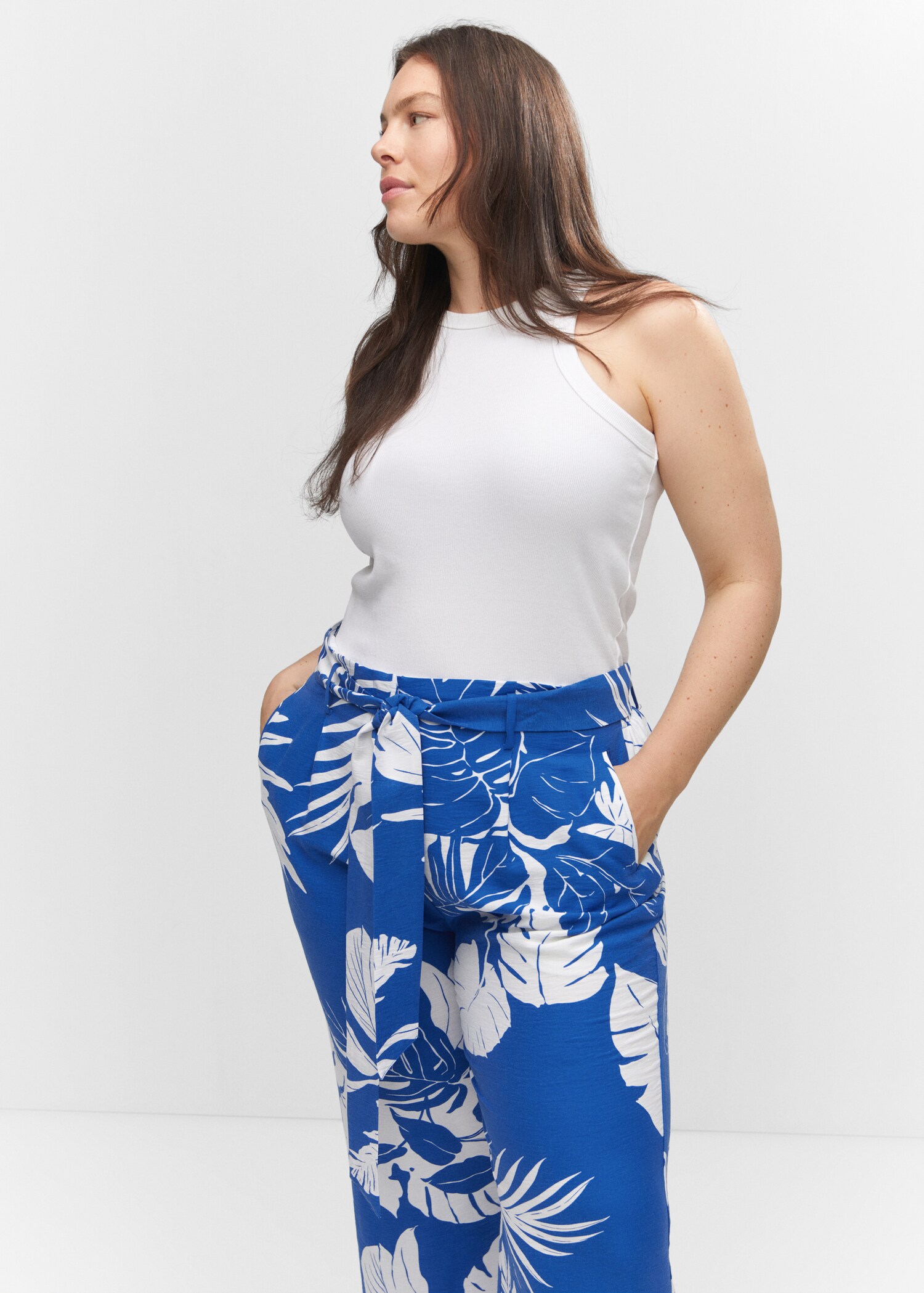 Tropical print trousers - Details of the article 5