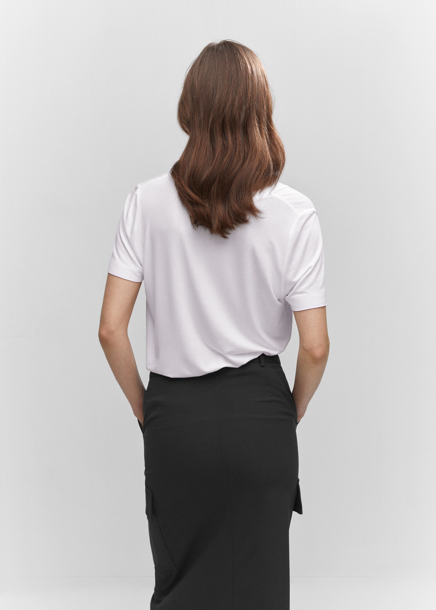 Camiseta cuello pico - Reverso del artículo