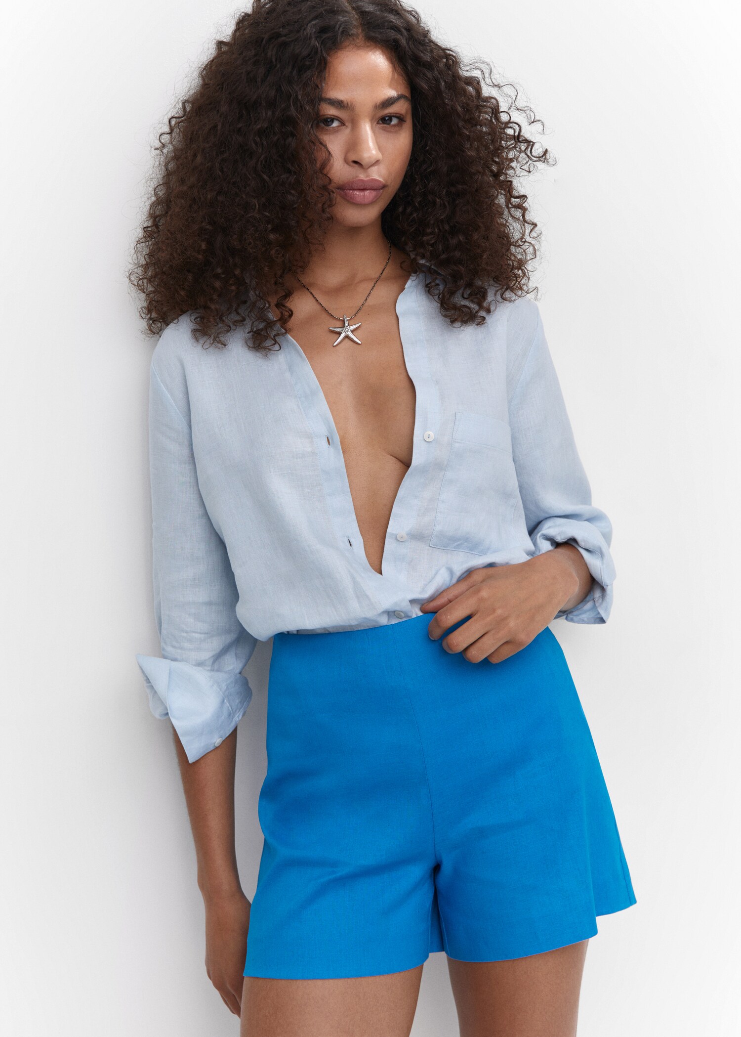 Short taille haute lin - Détail de l'article 2