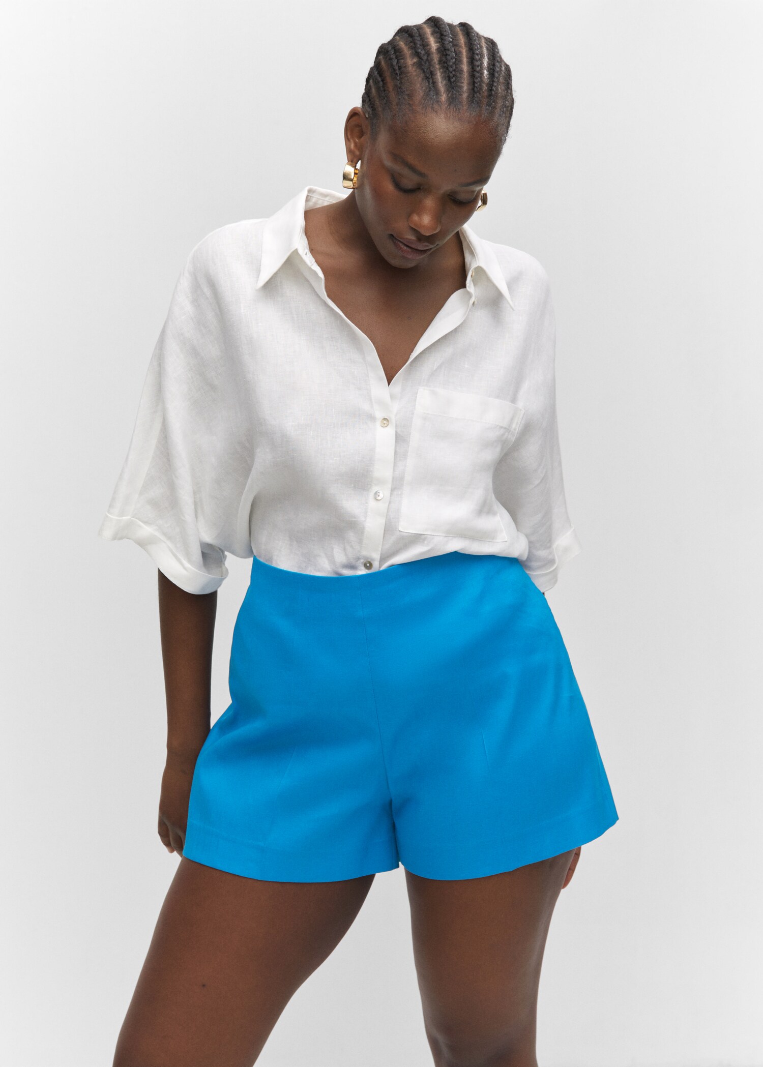 Short taille haute lin - Détail de l'article 5