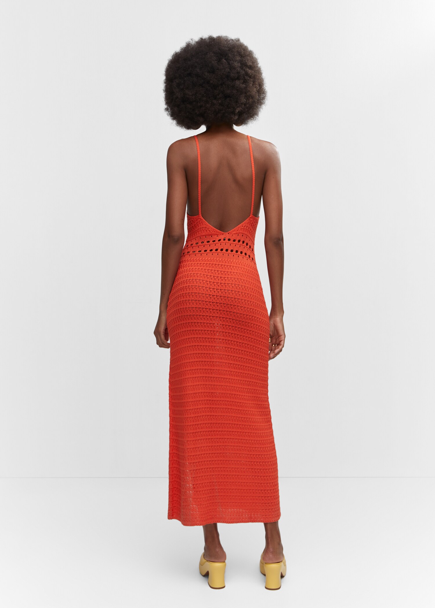 Vestido punto abertura - Reverso del artículo