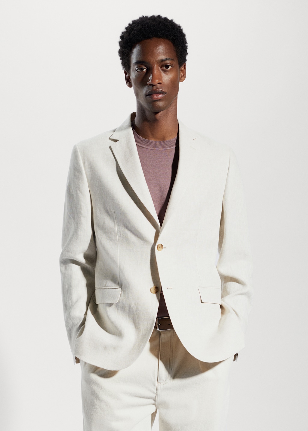 Mango cream blazer on sale
