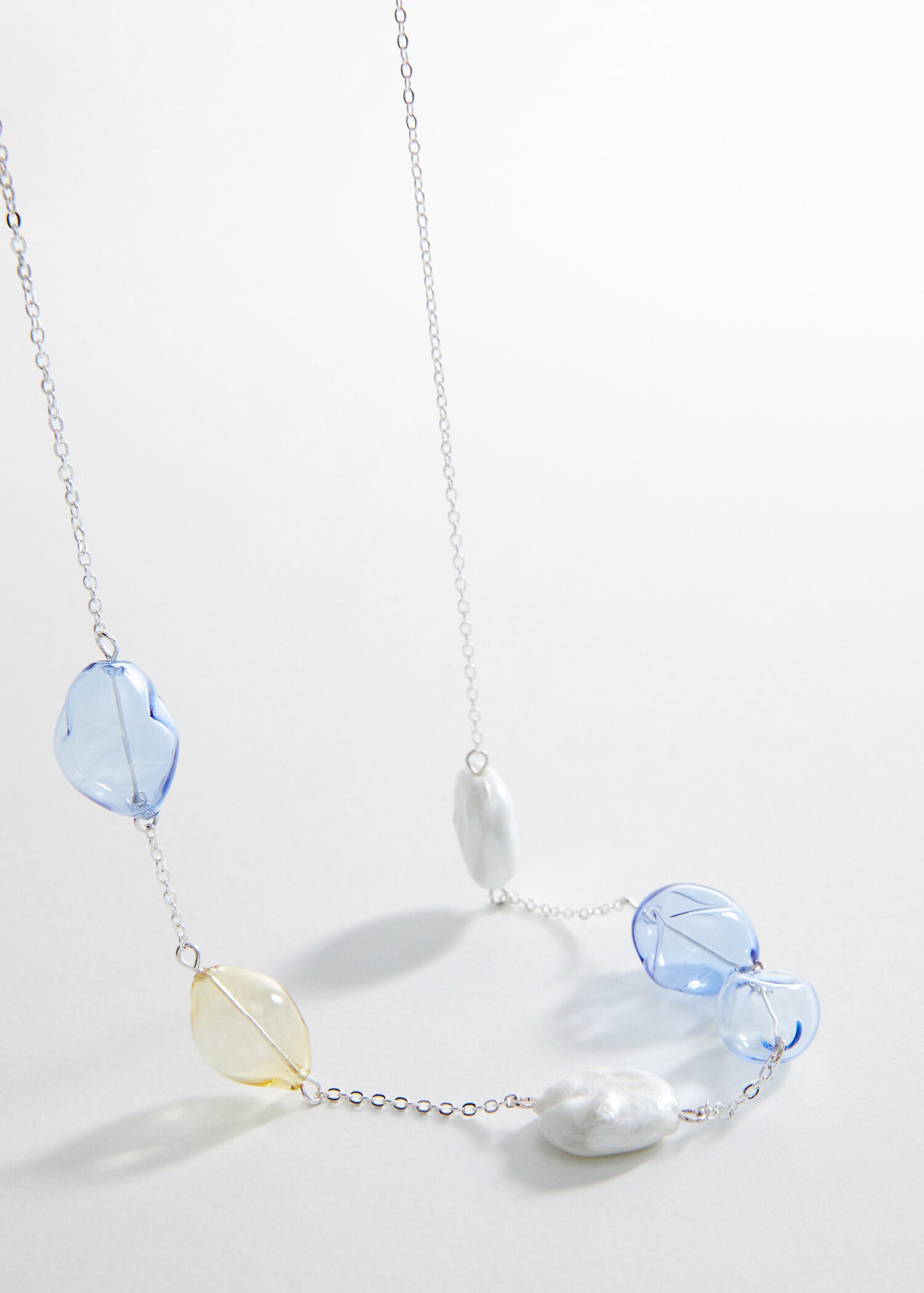 Crystal bead necklace - Medium plane