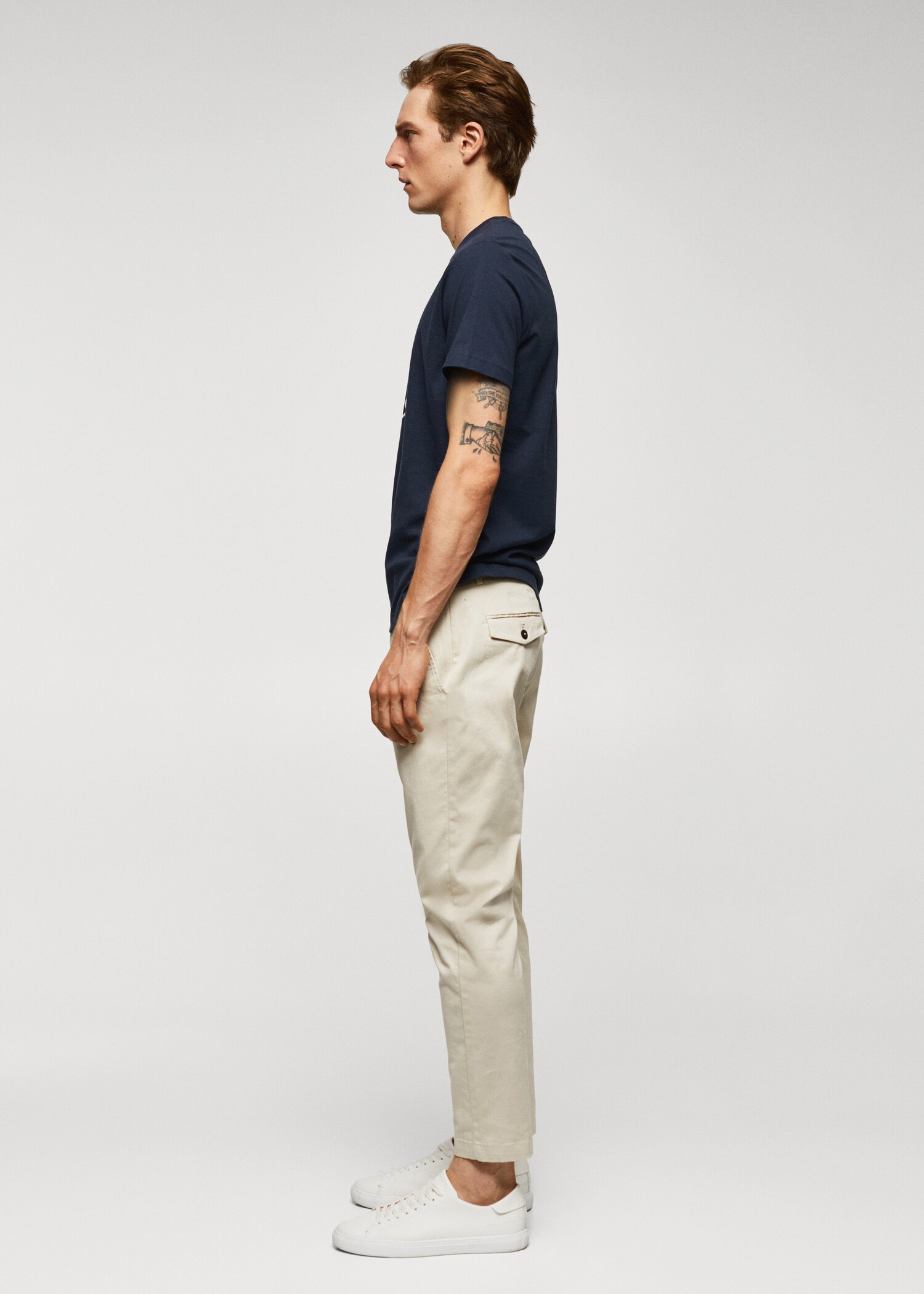 100% cotton t-shirt with logo - Details of the article 2
