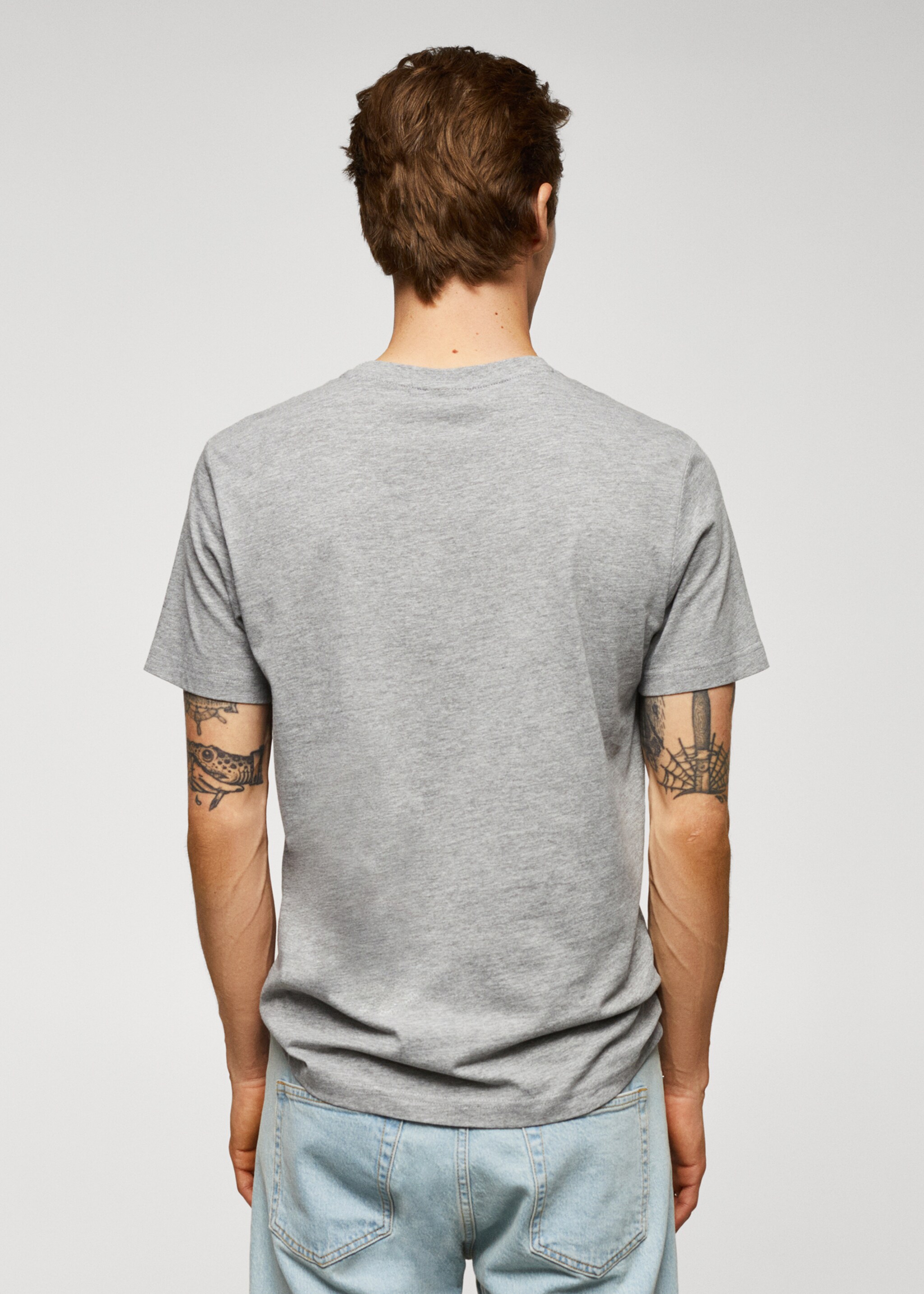 100% cotton t-shirt with logo - Reverse of the article