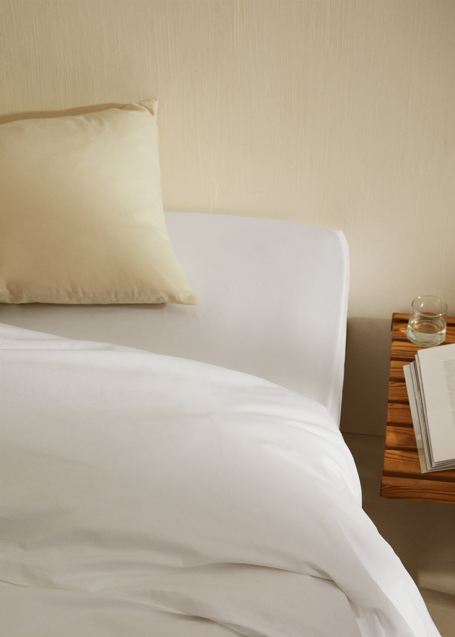 Cotton percale flat sheet (300 threads) 270x280cm - Details of the article 8