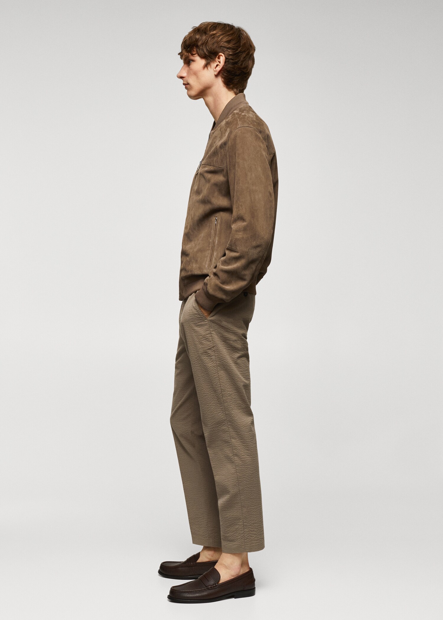 Leather bomber jacket - Details of the article 2