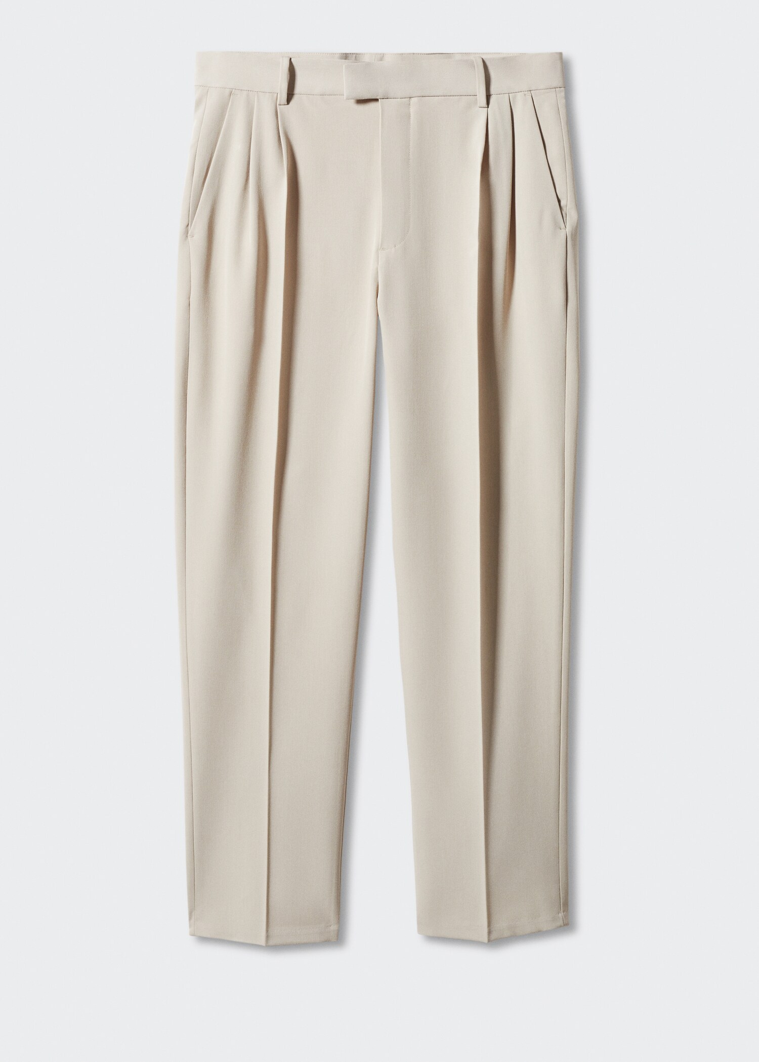 Regular-fit suit trousers with pleats - Article without model