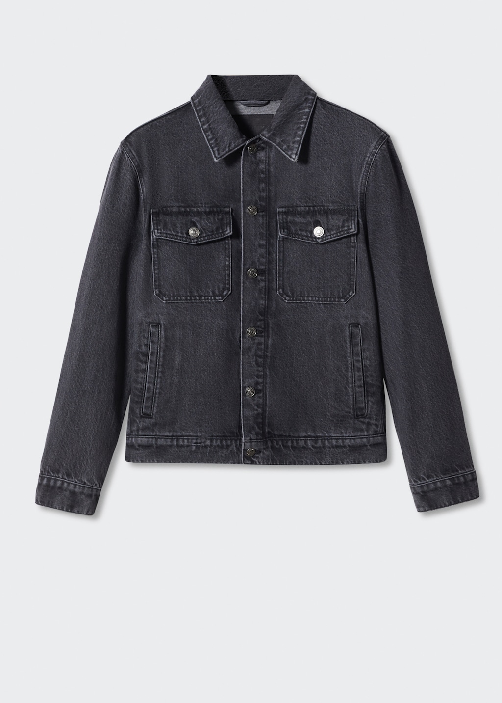 Veste en jean noir homme h&m best sale