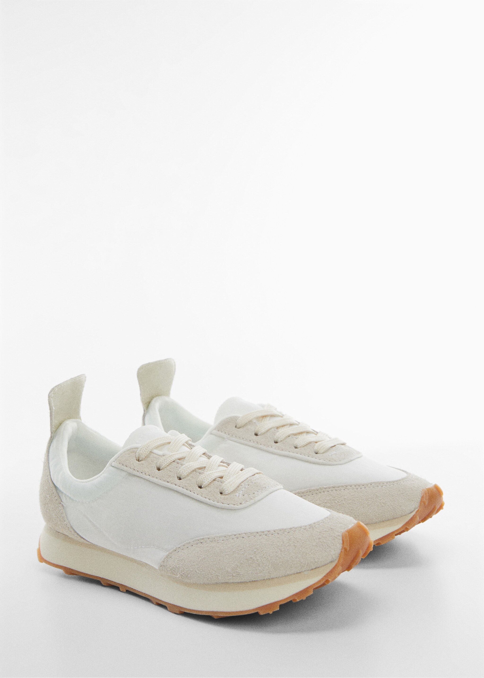 Contrast panel sneakers - Medium plane, White. Ref: 57032878-00.