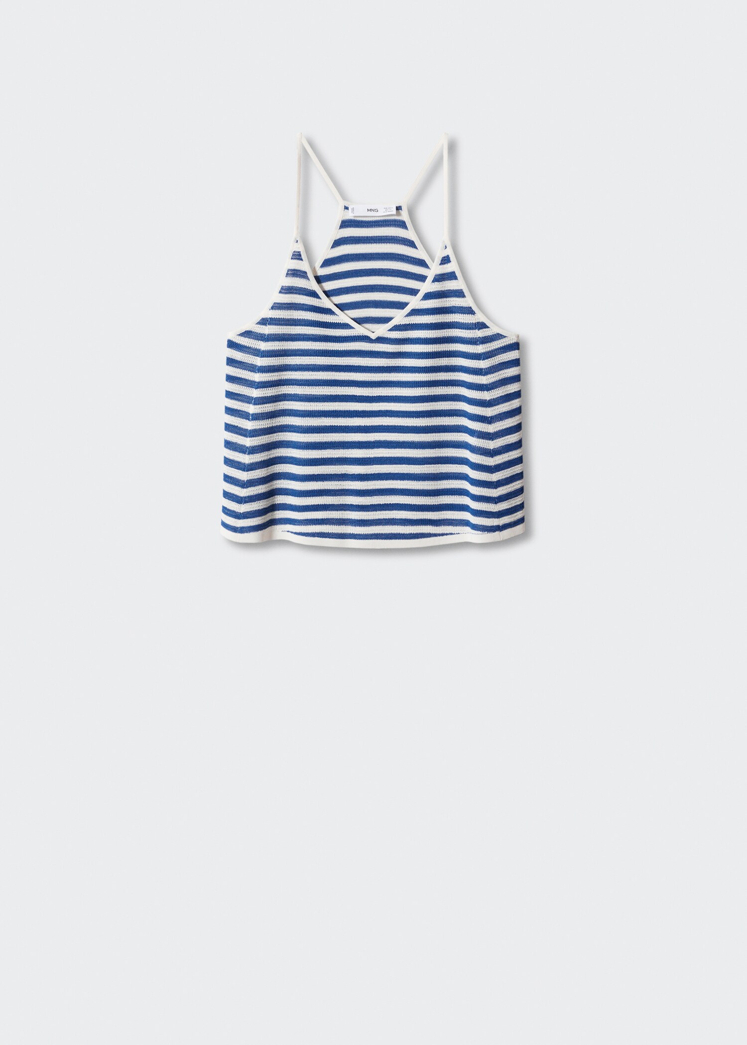 Striped knit top - Article without model
