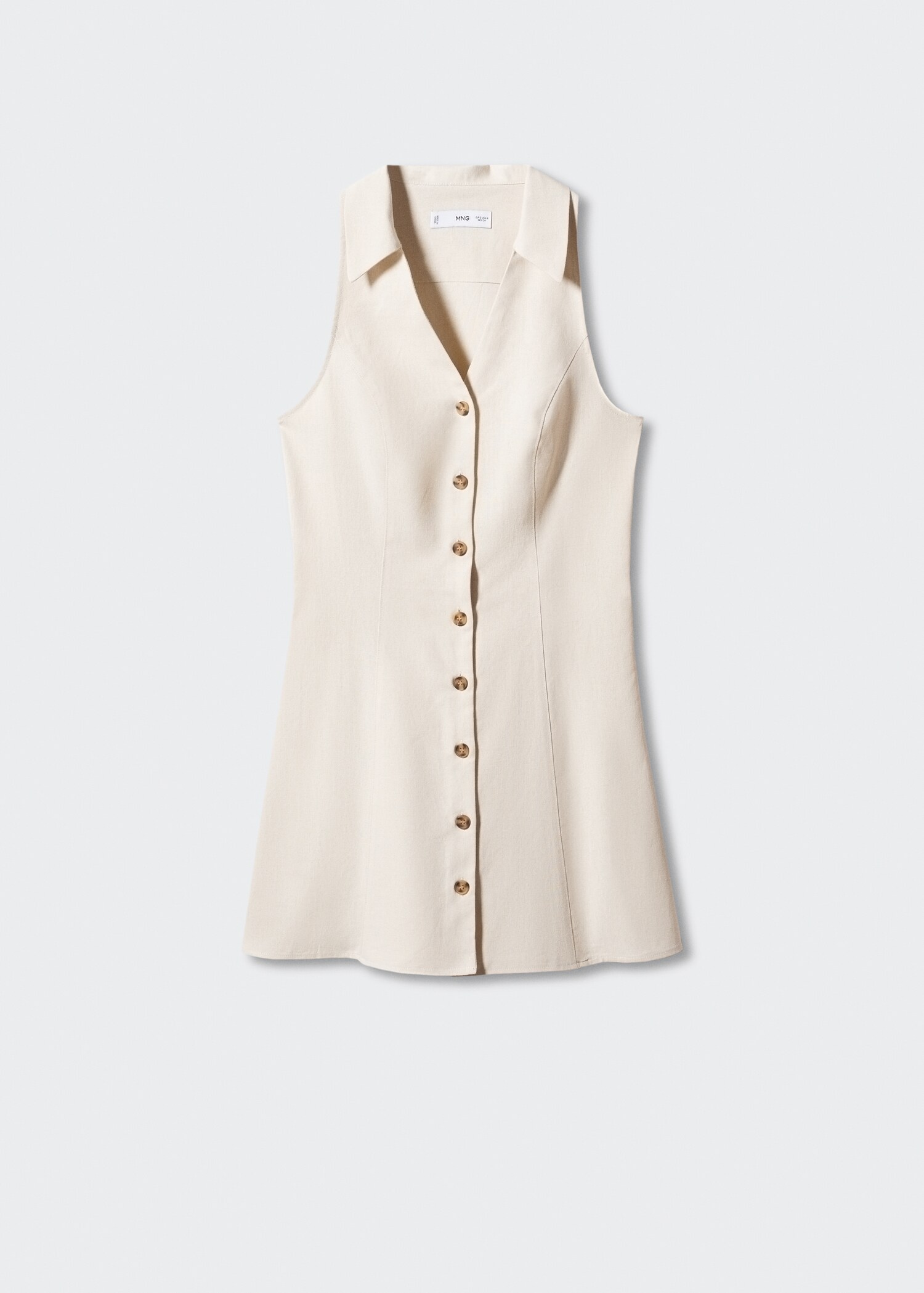 Ramie dress with buttons - Article without model