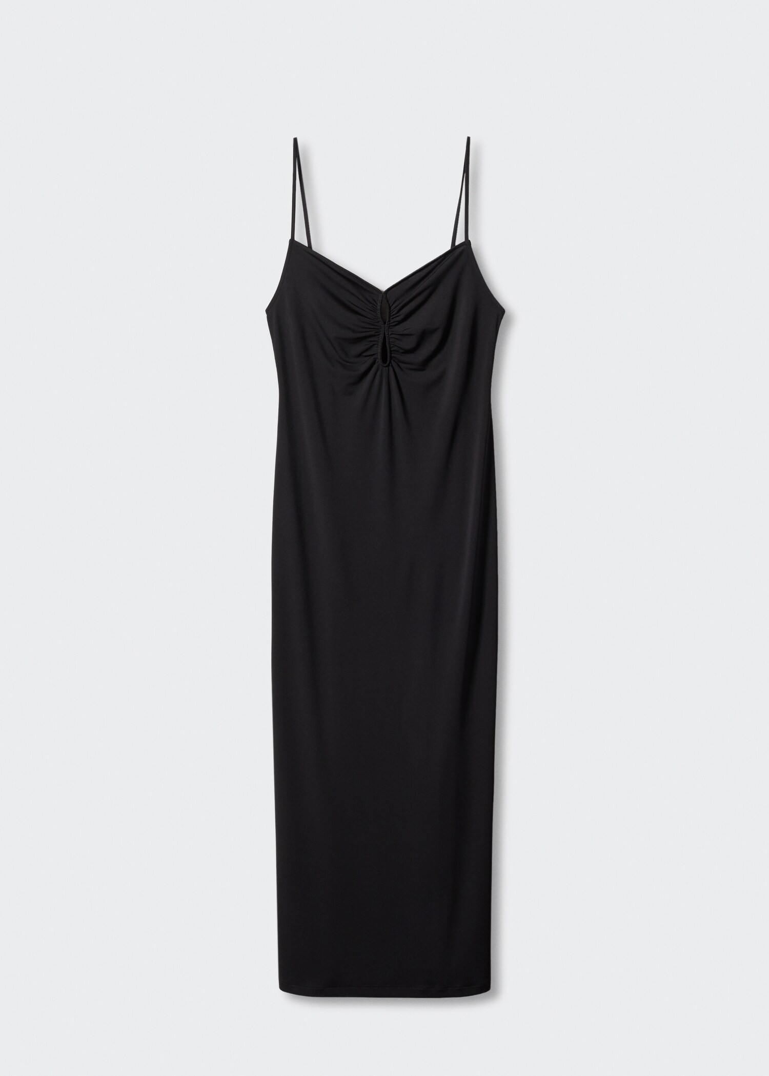 Robe fendue détails froncés - Article sans modèle
