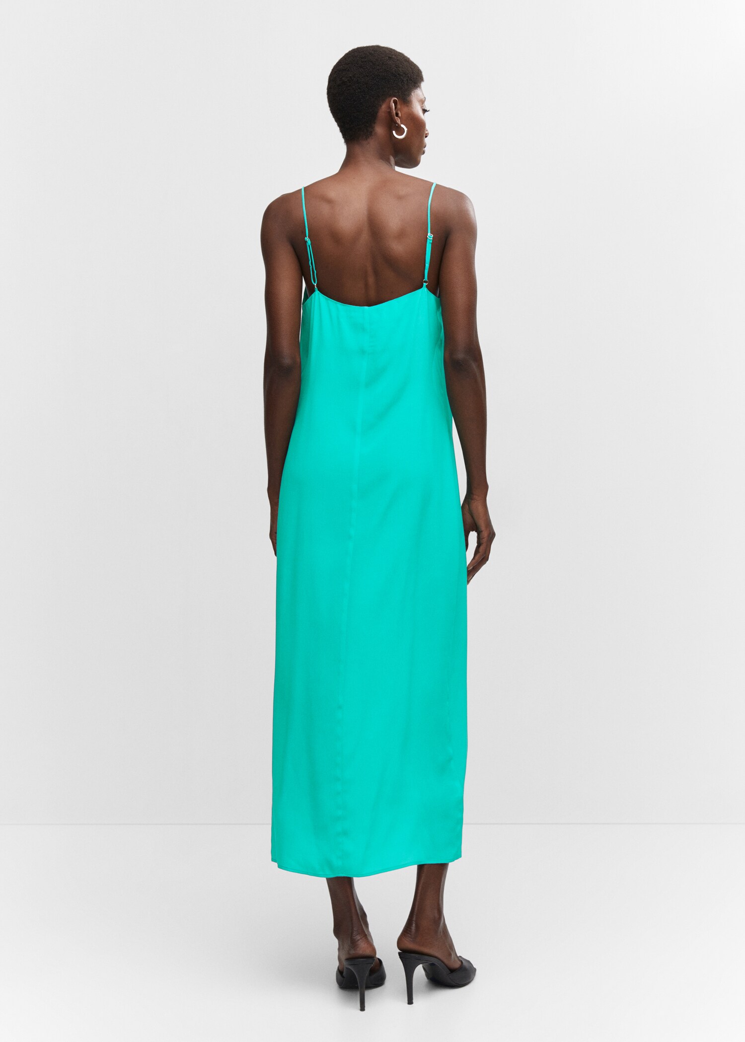Slit long dress - Reverse of the article