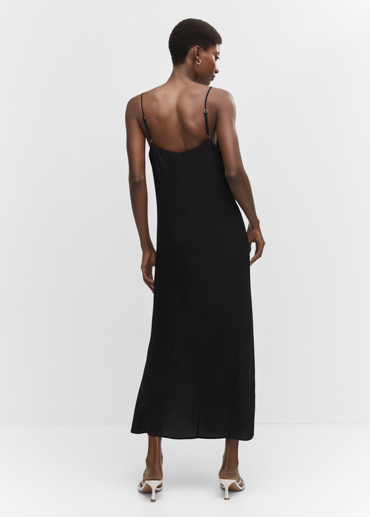 Slit long dress - Reverse of the article