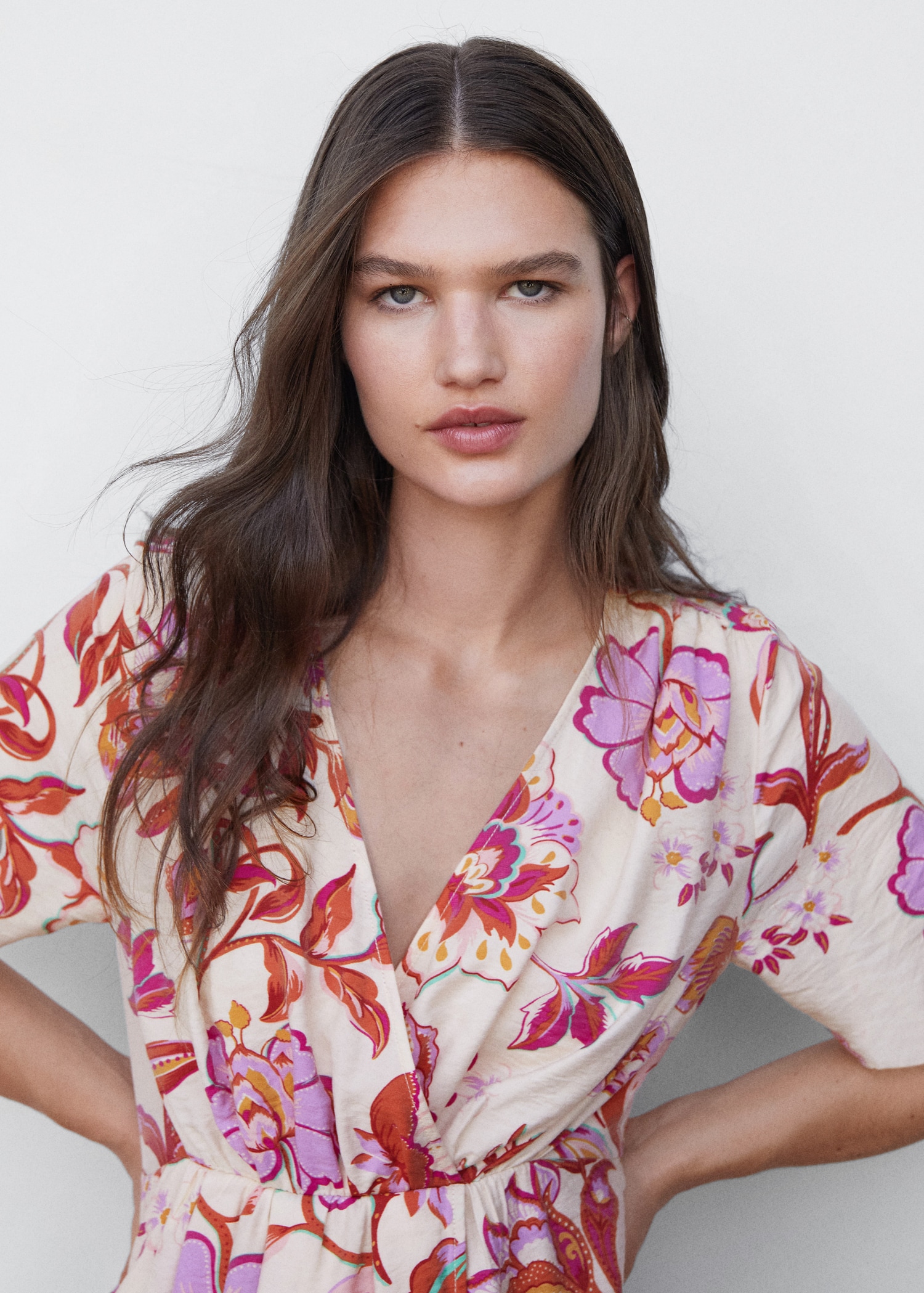 Dress Robe Mango Cache Coeur Robe Cache Coeur A Fleur Mango Robe