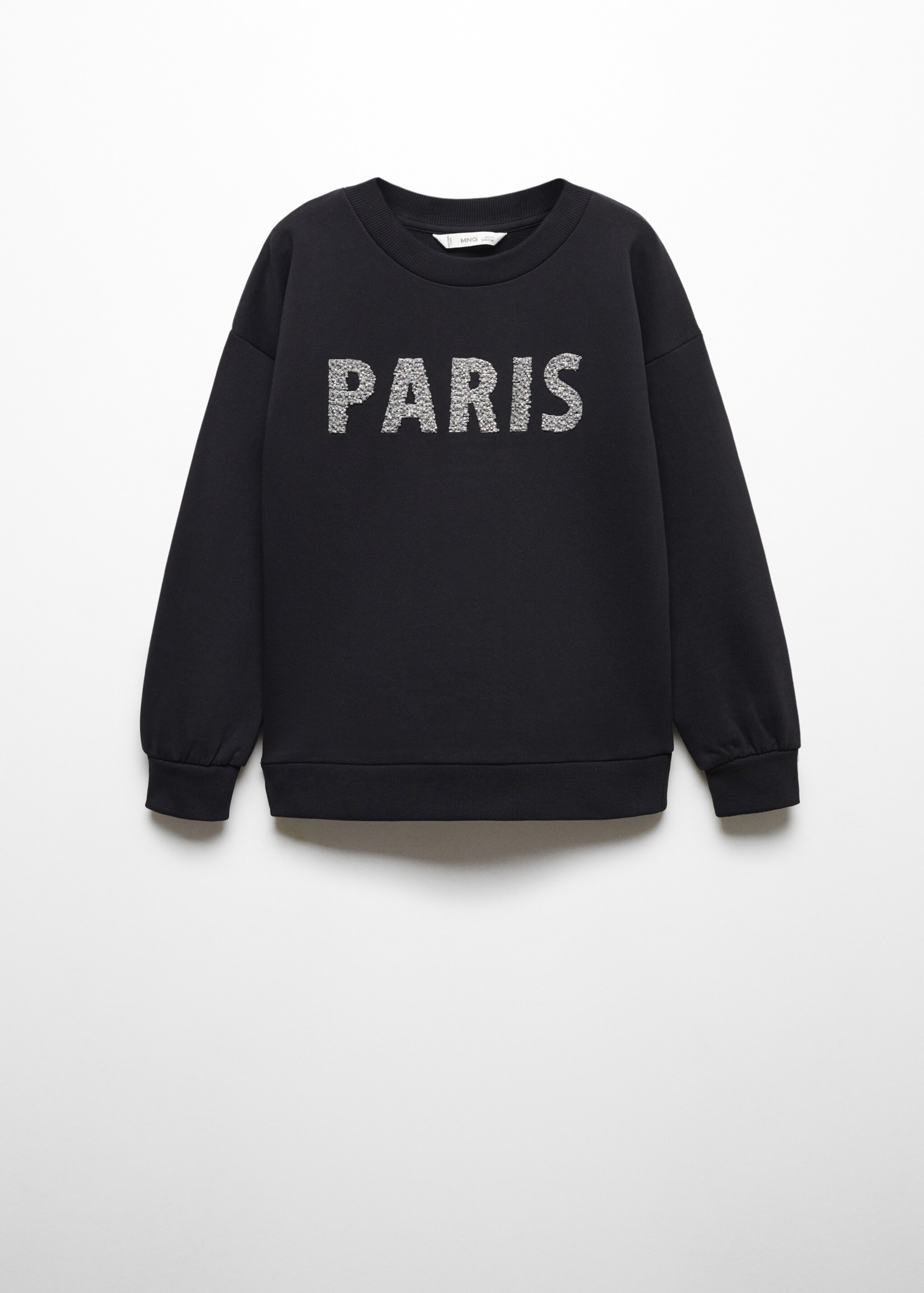 Sweatshirt i bomull med tekst - Artikkel uten modell