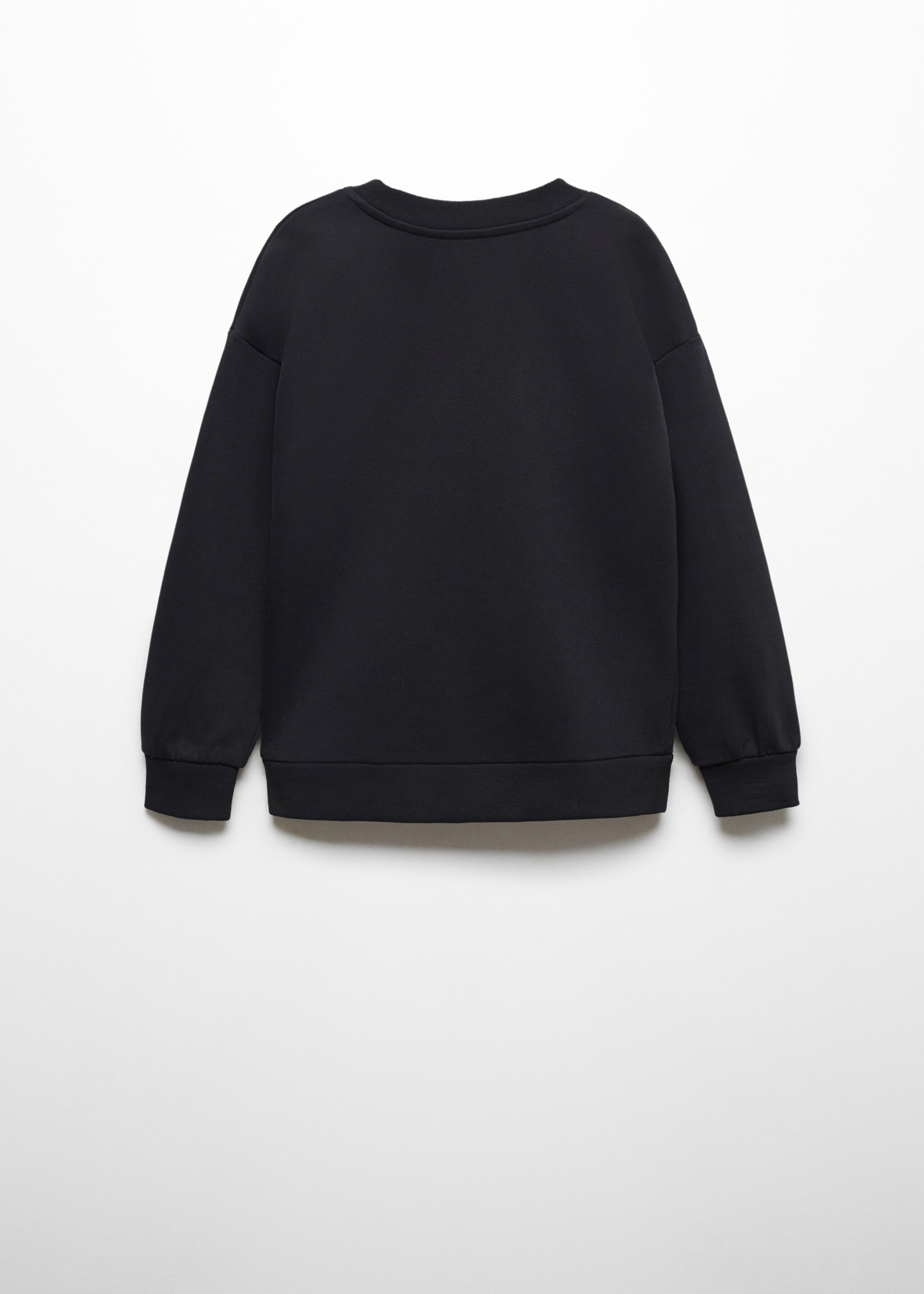Sweatshirt i bomull med tekst - Baksiden av artikkelen