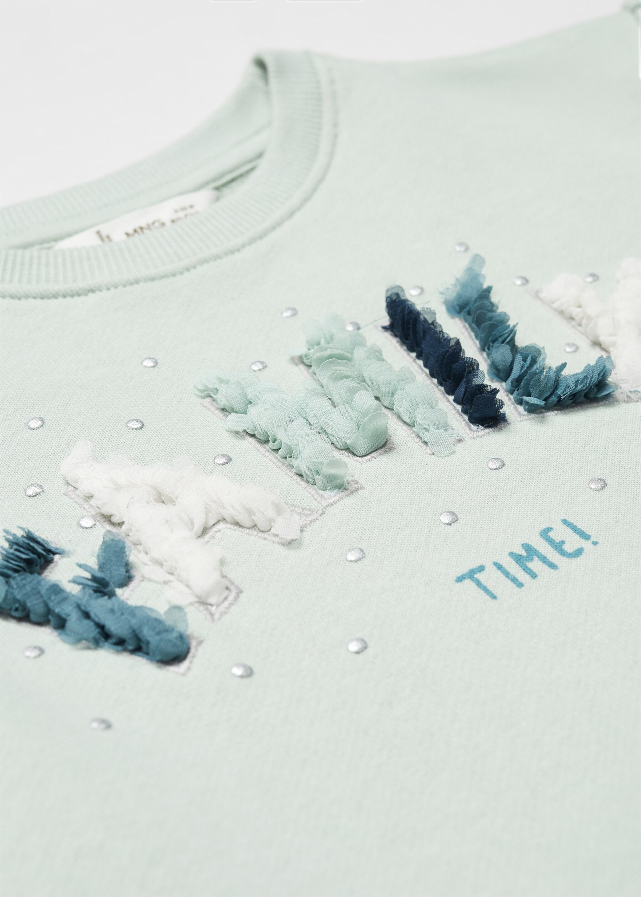 Cotton-blend message sweatshirt - Details of the article 8